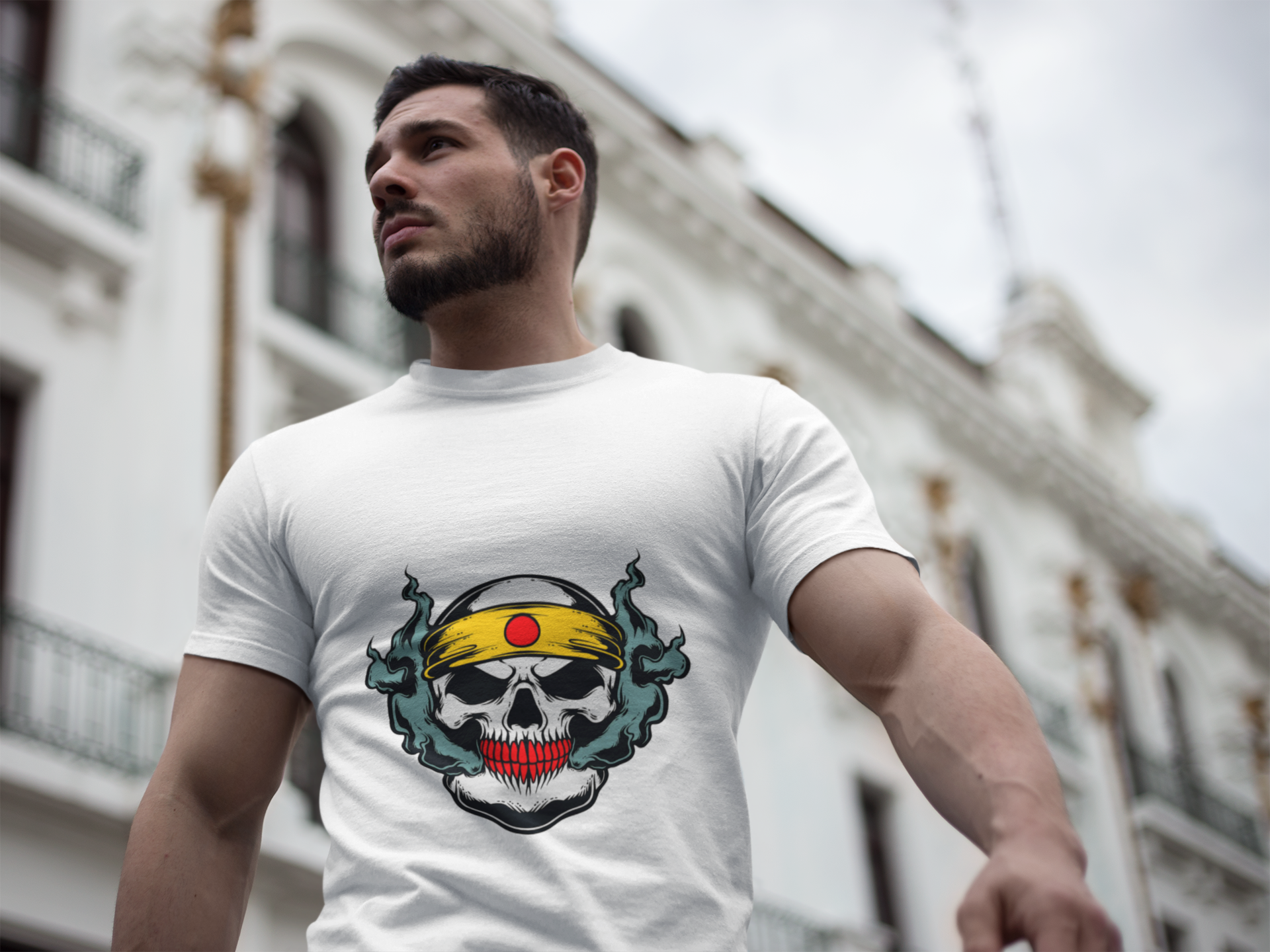 Headband Skull Ninja Graphic Tee