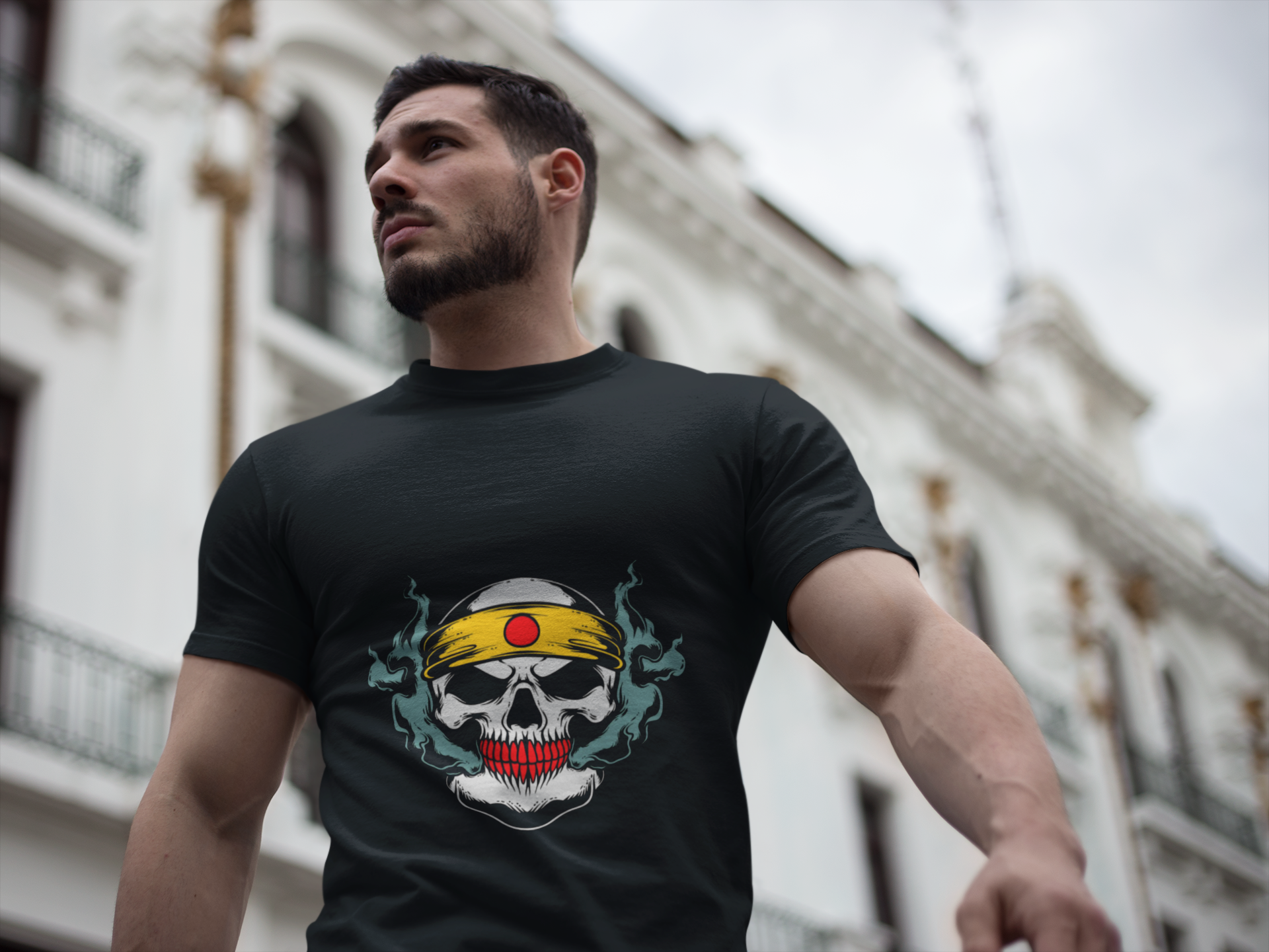 Headband Skull Ninja Graphic Tee