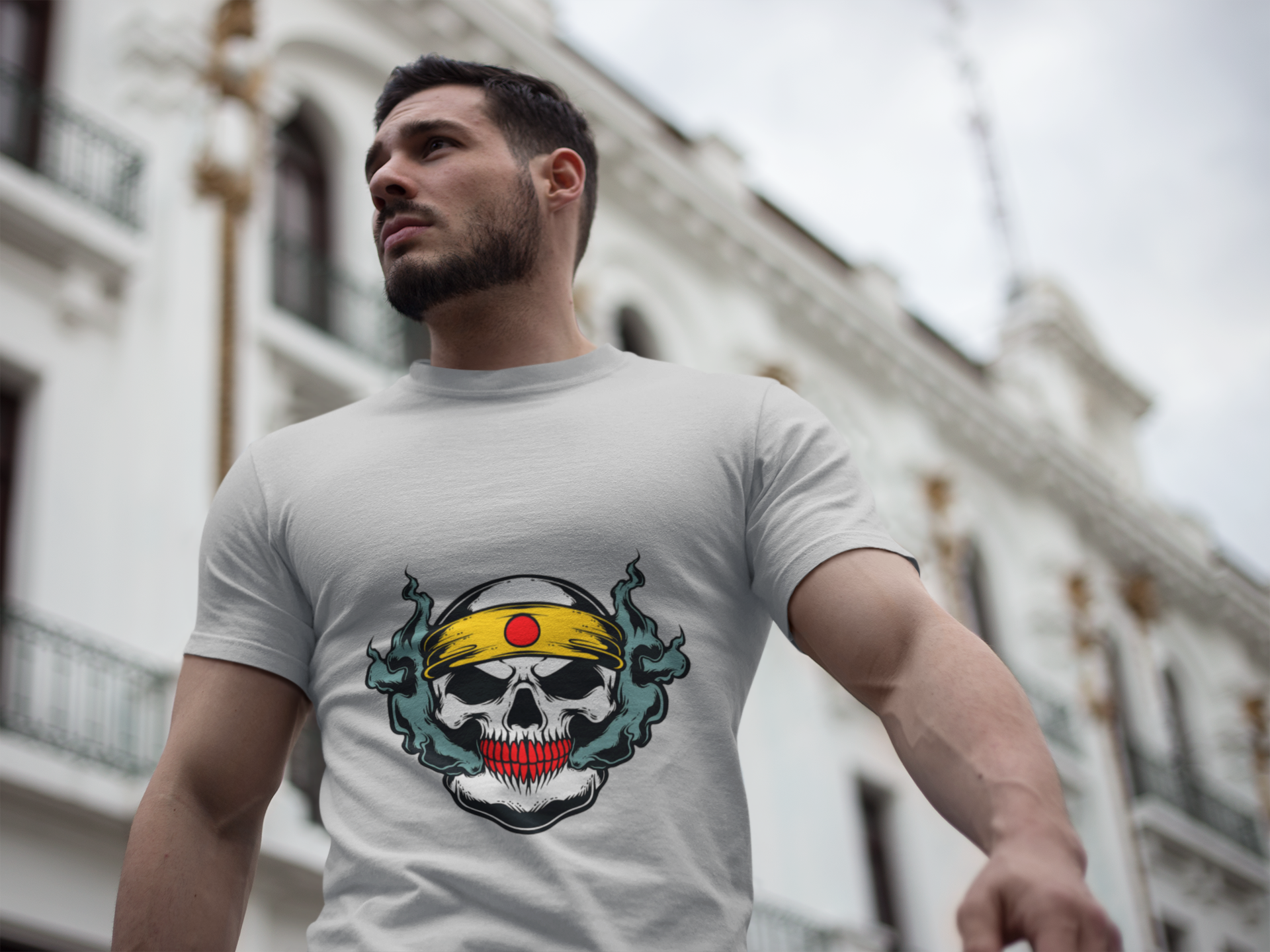 Headband Skull Ninja Graphic Tee
