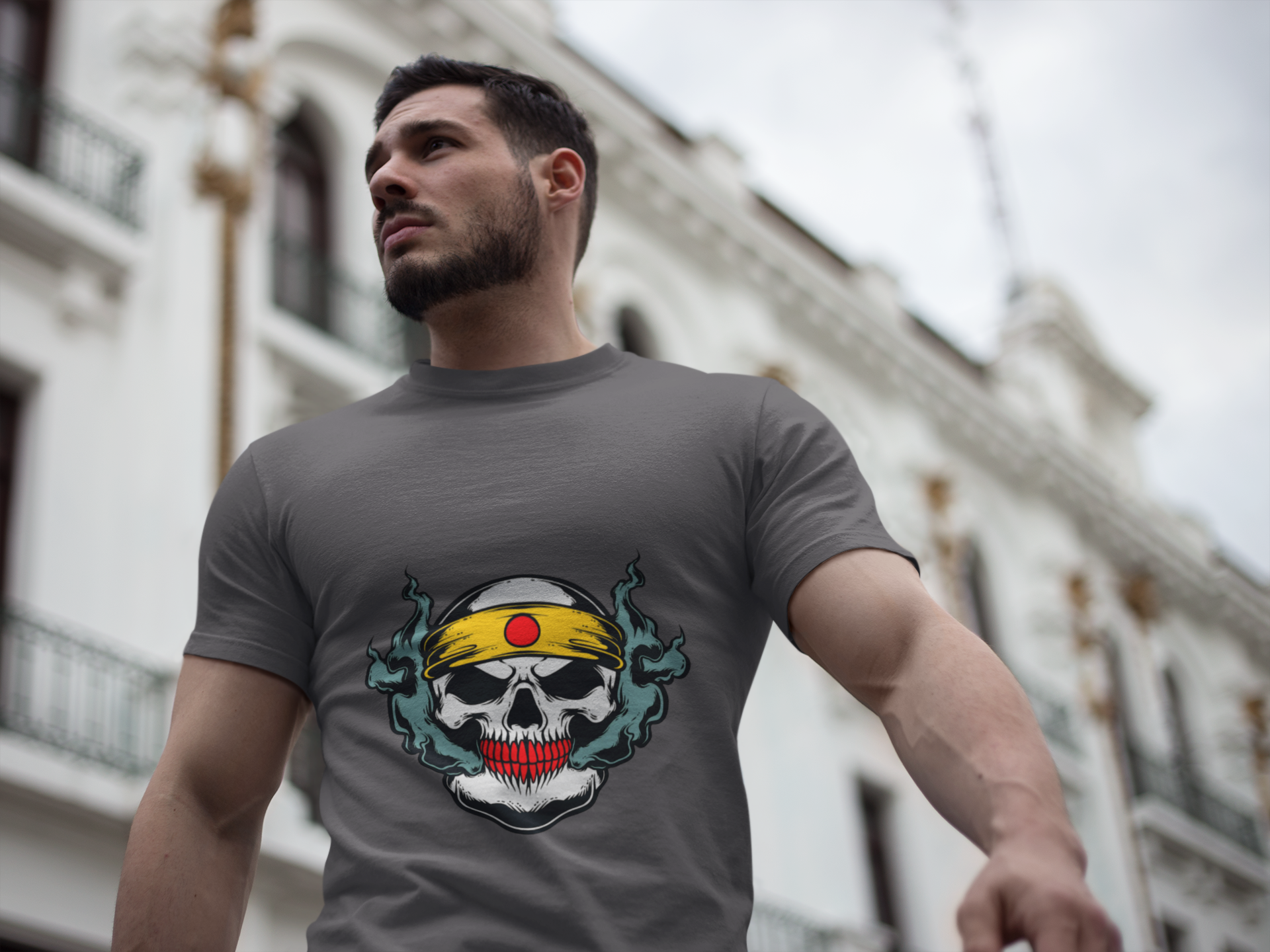 Headband Skull Ninja Graphic Tee