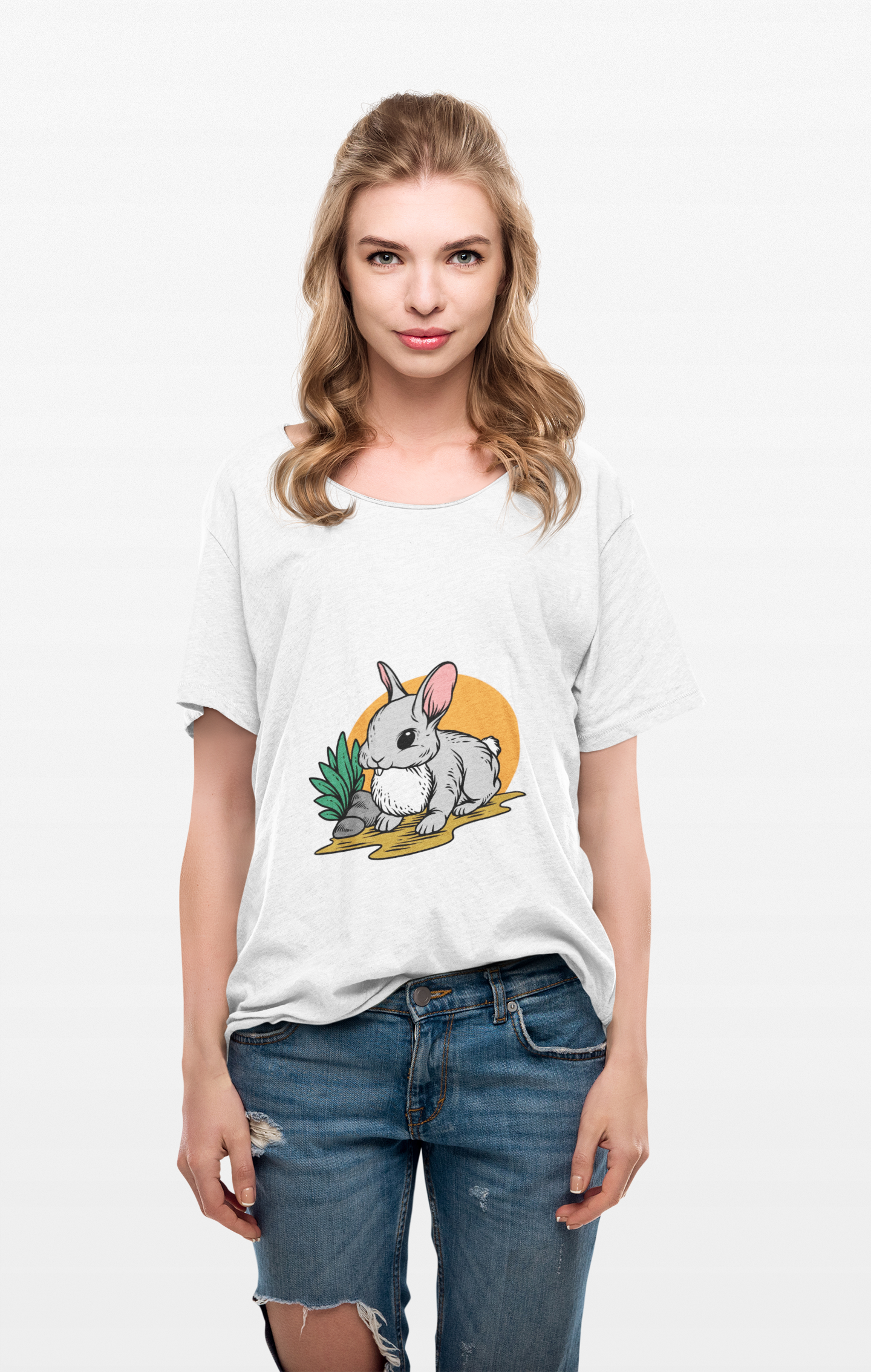 Cute Rabbit Graphic Tee