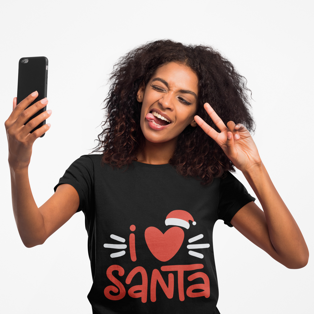 Santa Hat Christmas Tee