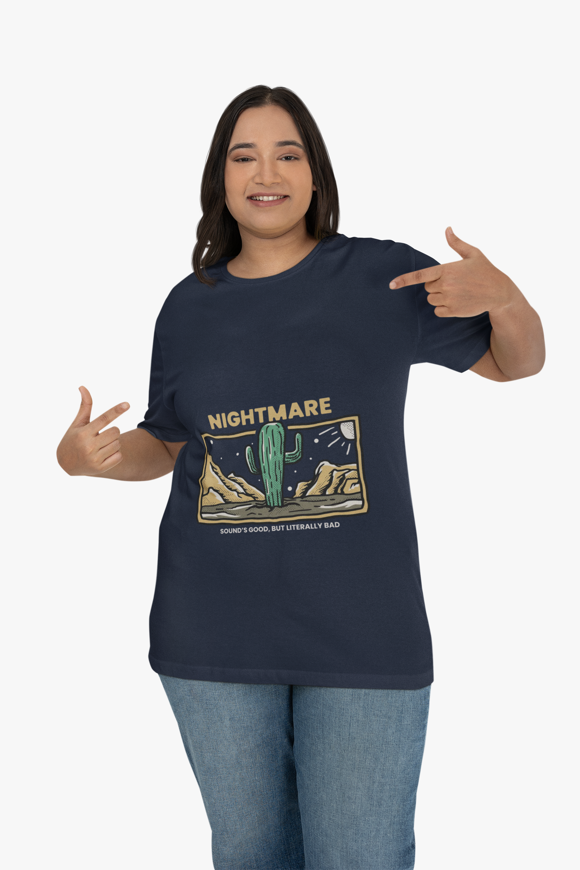 Nightmare Desert Cactus Graphic Tee