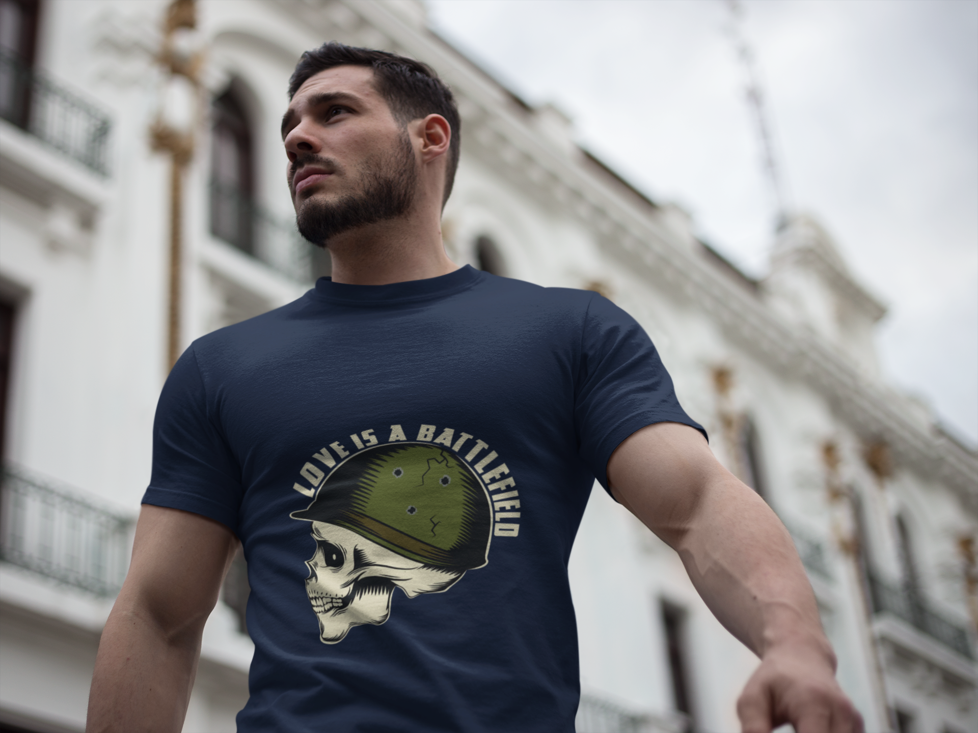 Love Is a Battlefield Skull Tee