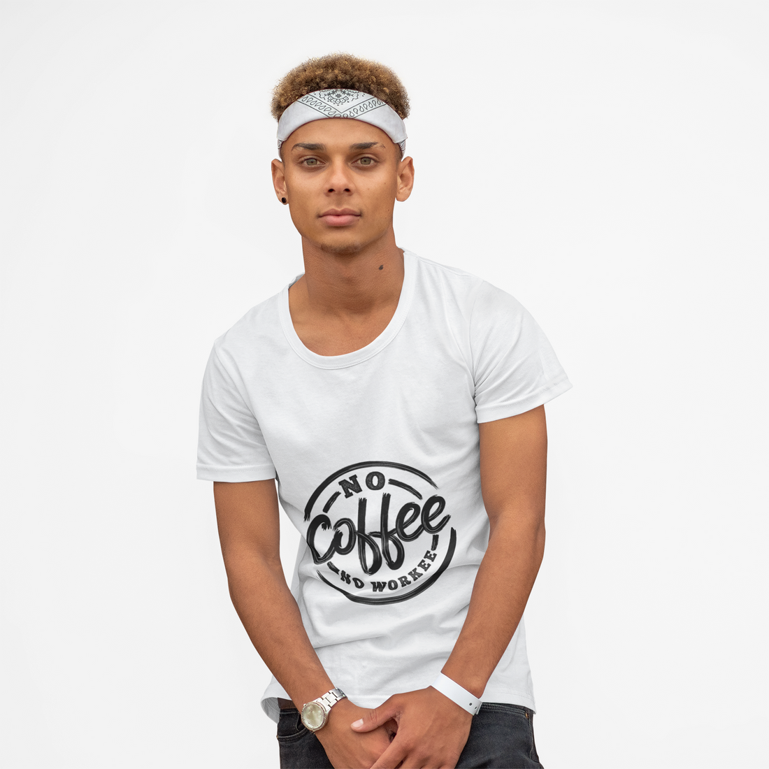 No Coffee No Workee Casual Graphic Tee