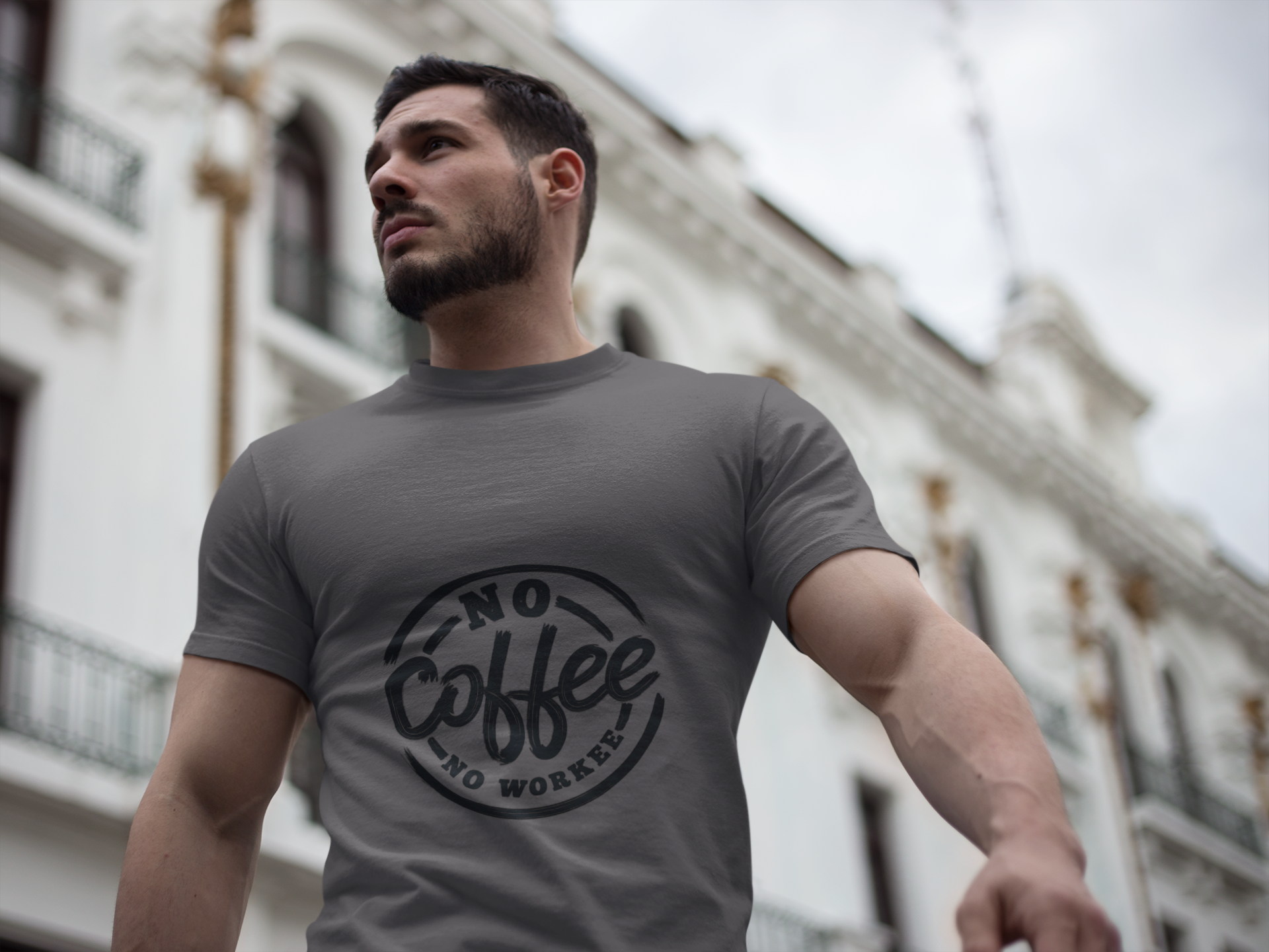 No Coffee No Workee Casual Graphic Tee