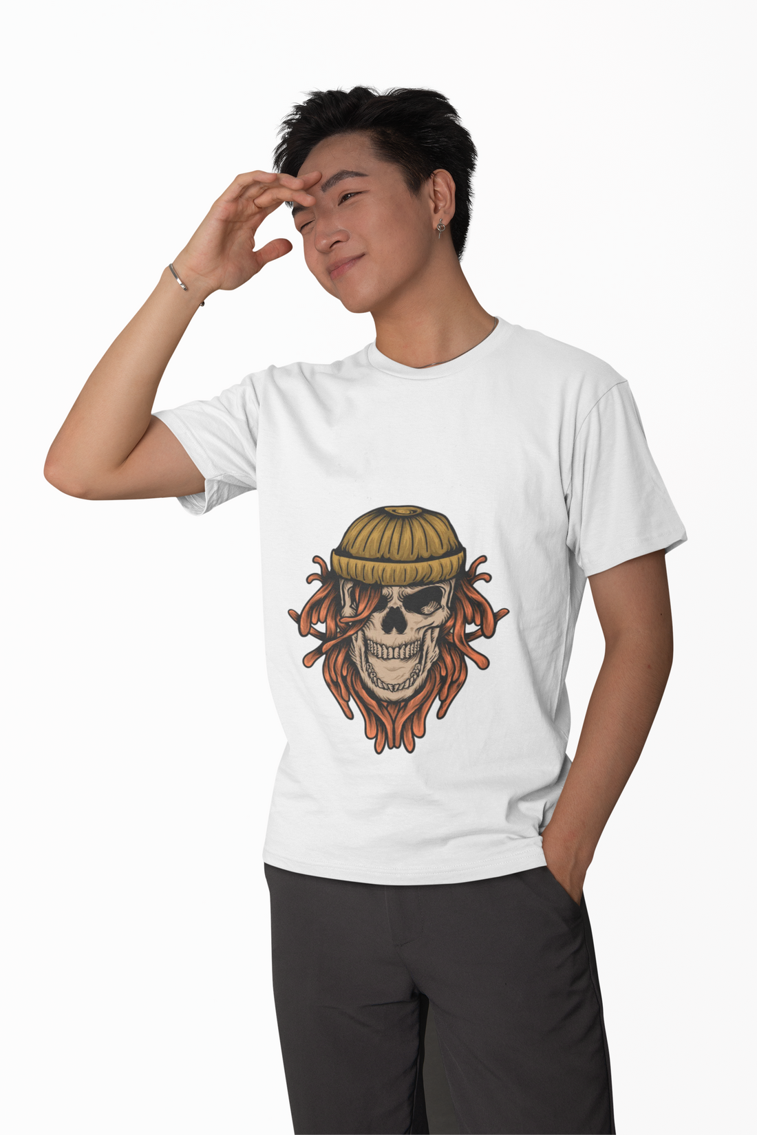 Nautical Pirate Skull Graphic Tee