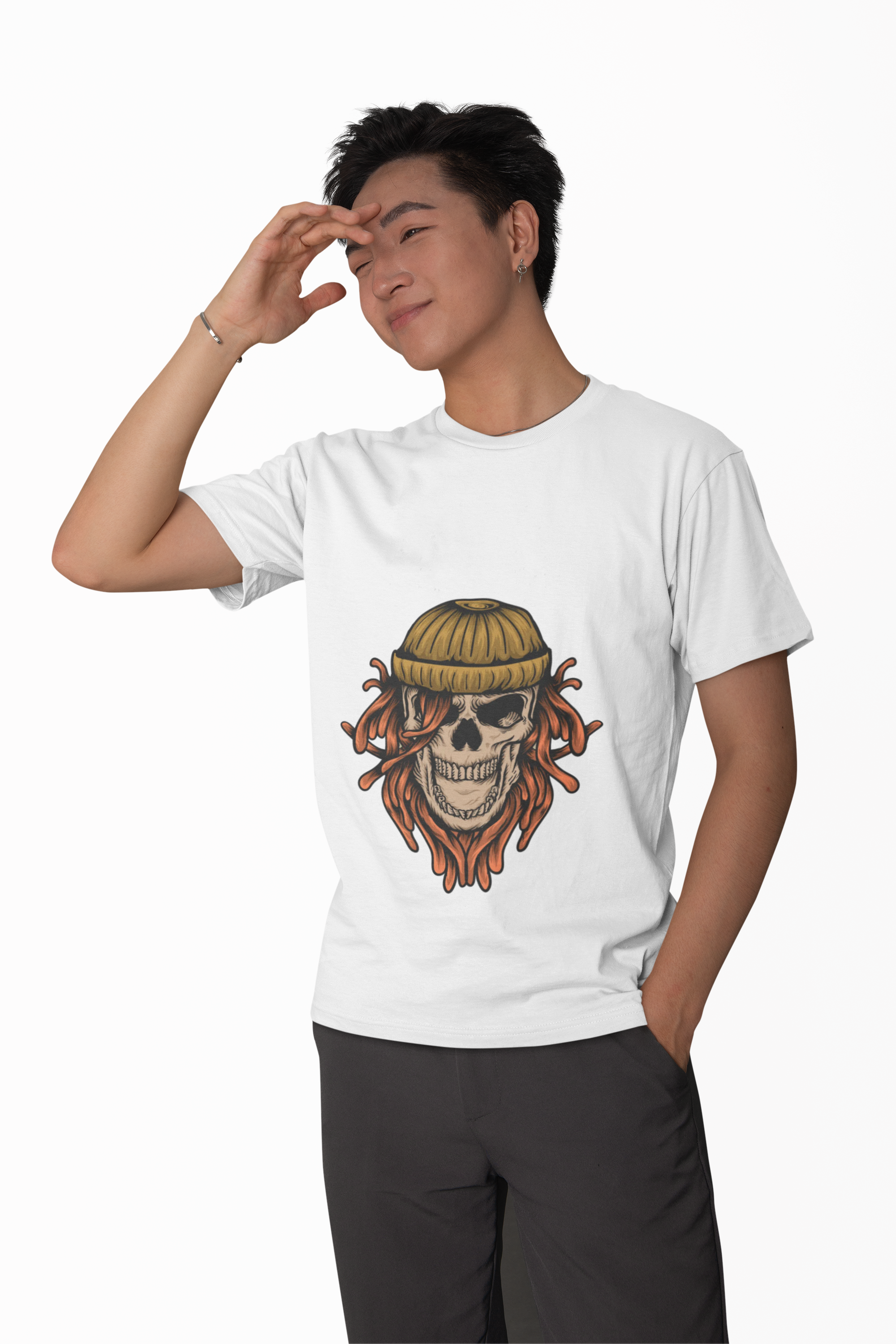 Nautical Pirate Skull Graphic Tee
