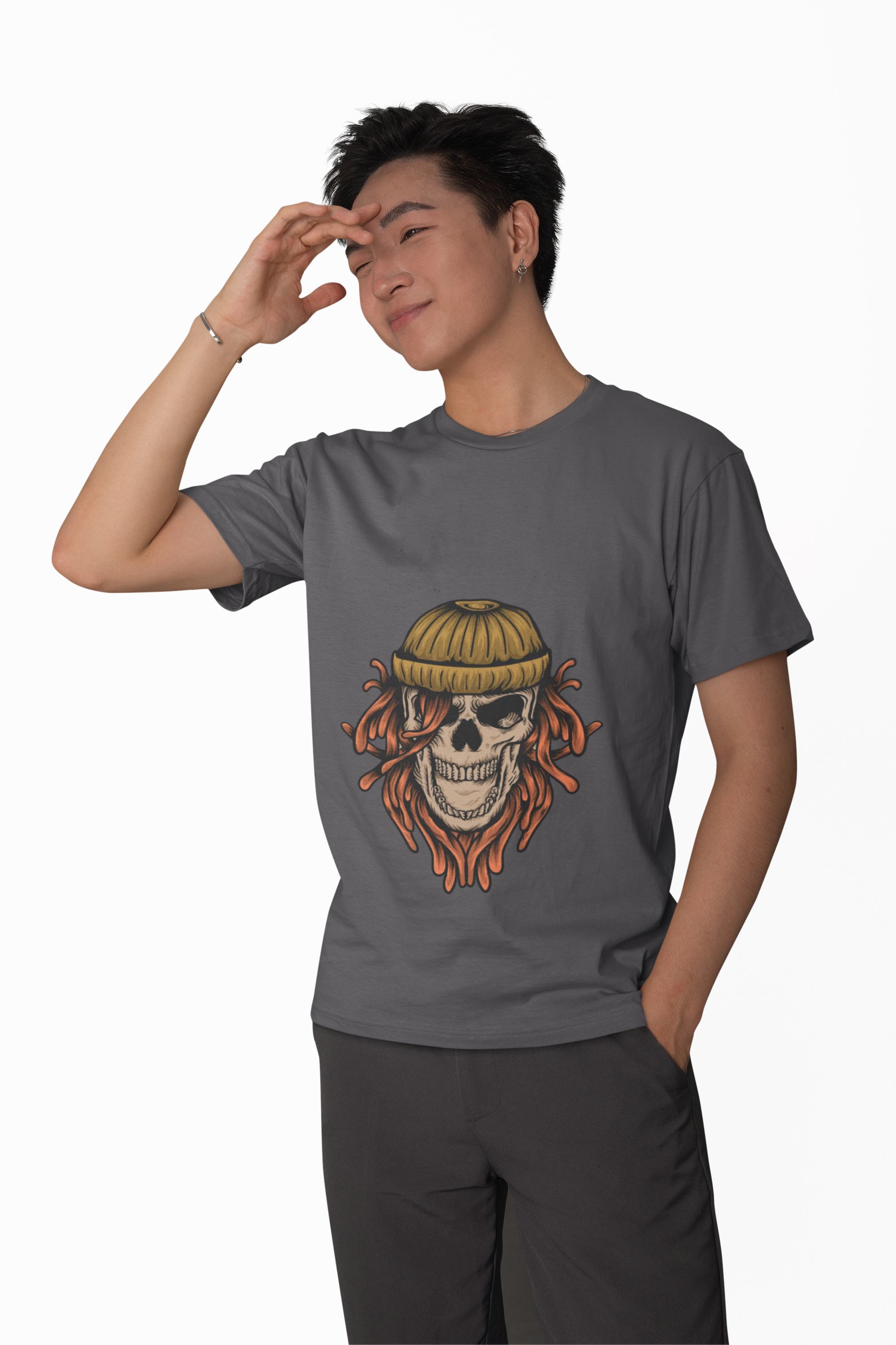 Nautical Pirate Skull Graphic Tee