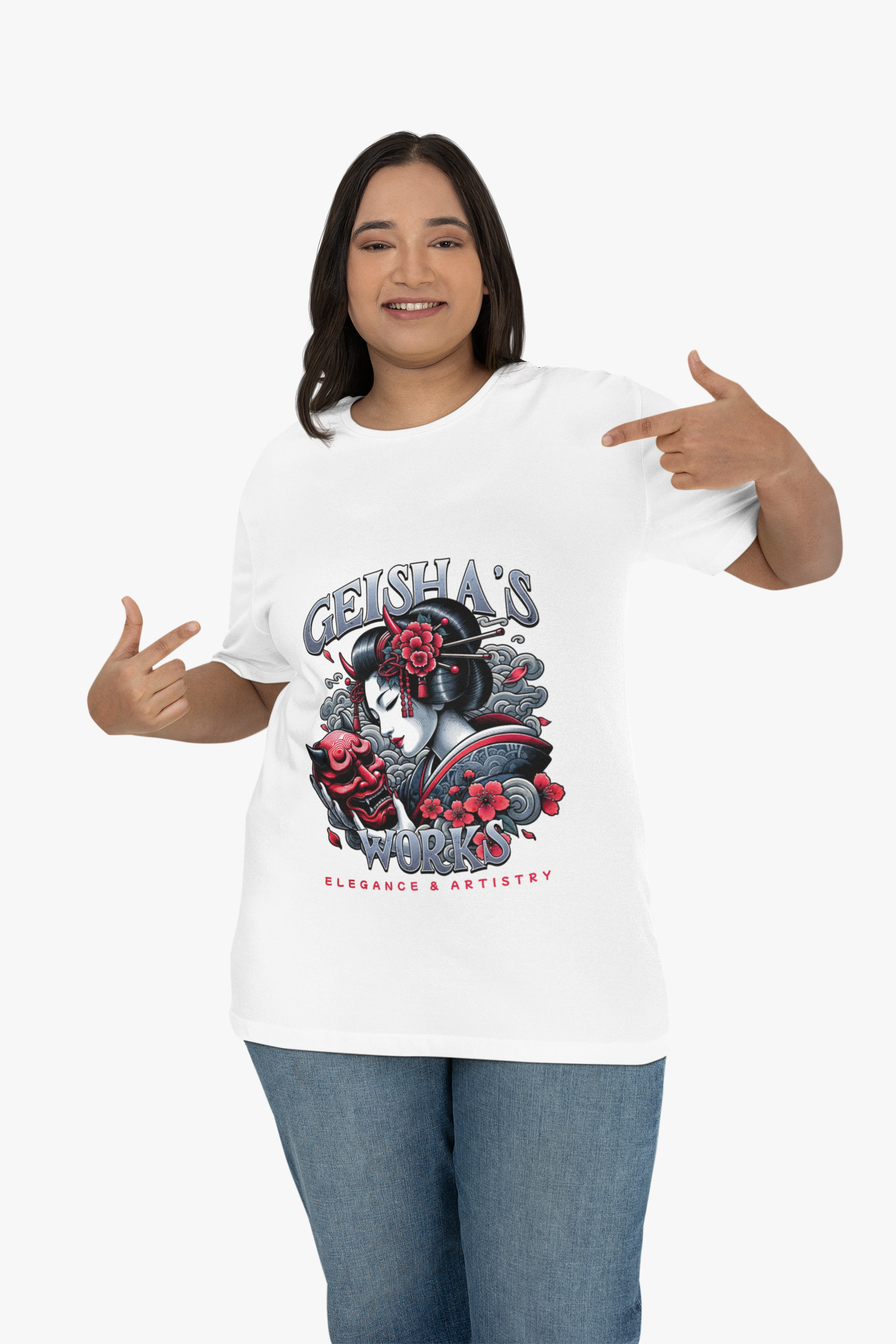 Japanese Geisha's World Graphic Tee