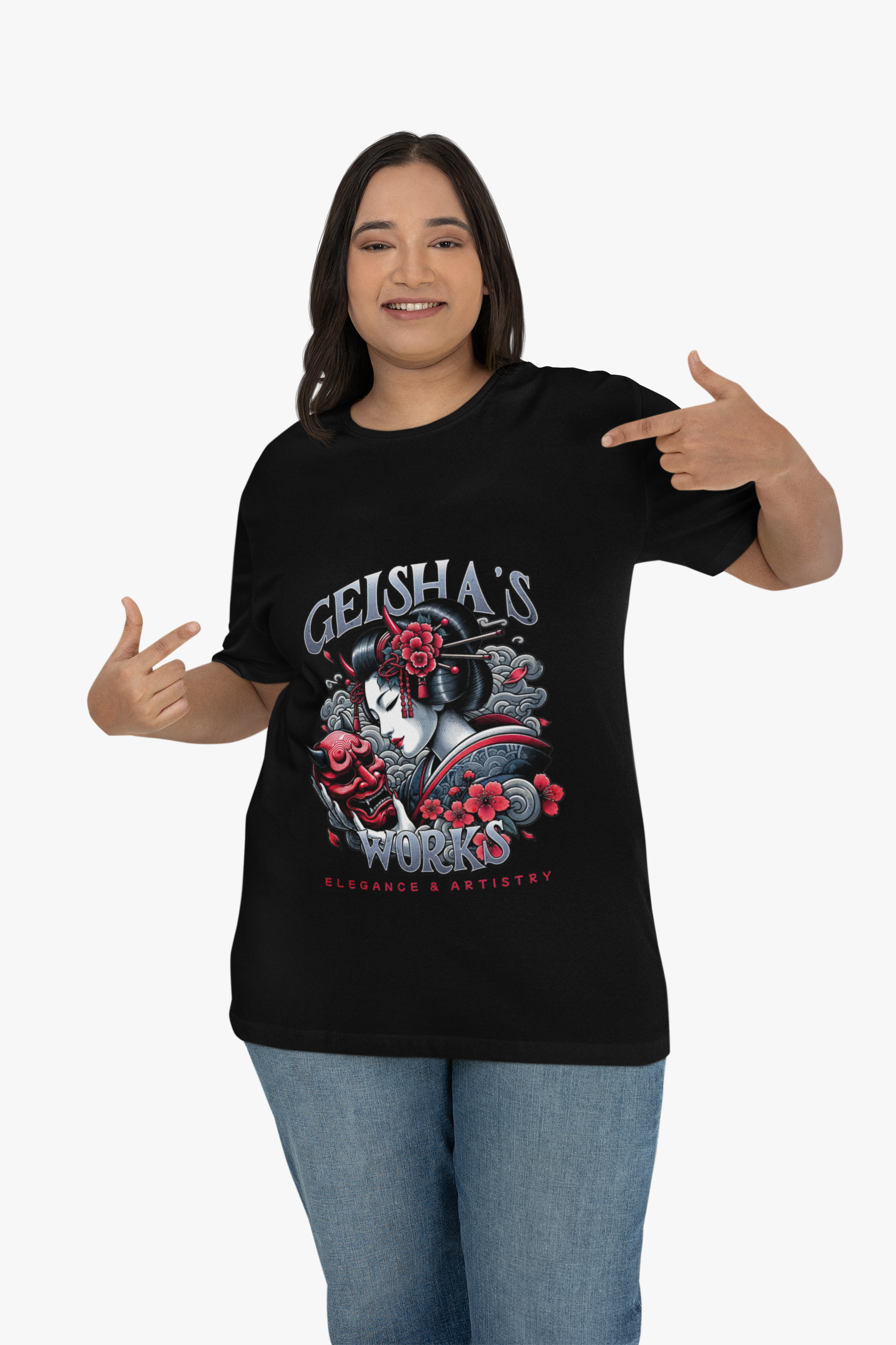 Japanese Geisha's World Graphic Tee