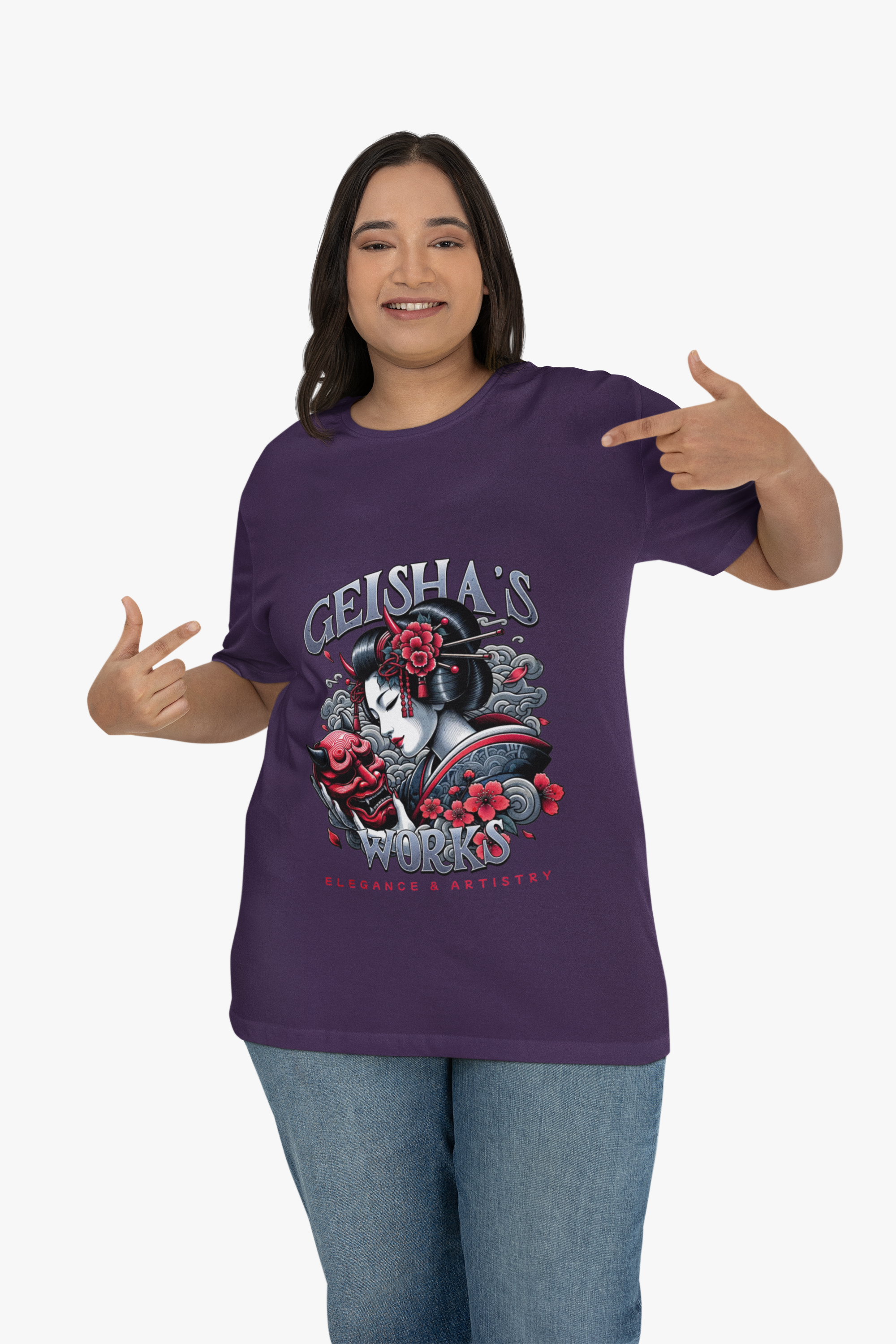 Japanese Geisha's World Graphic Tee