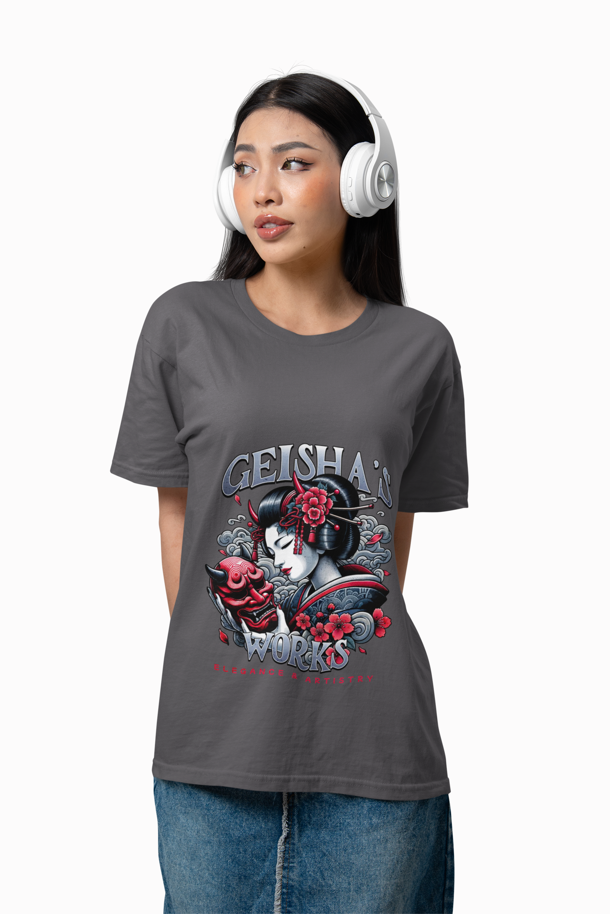 Japanese Geisha's World Graphic Tee