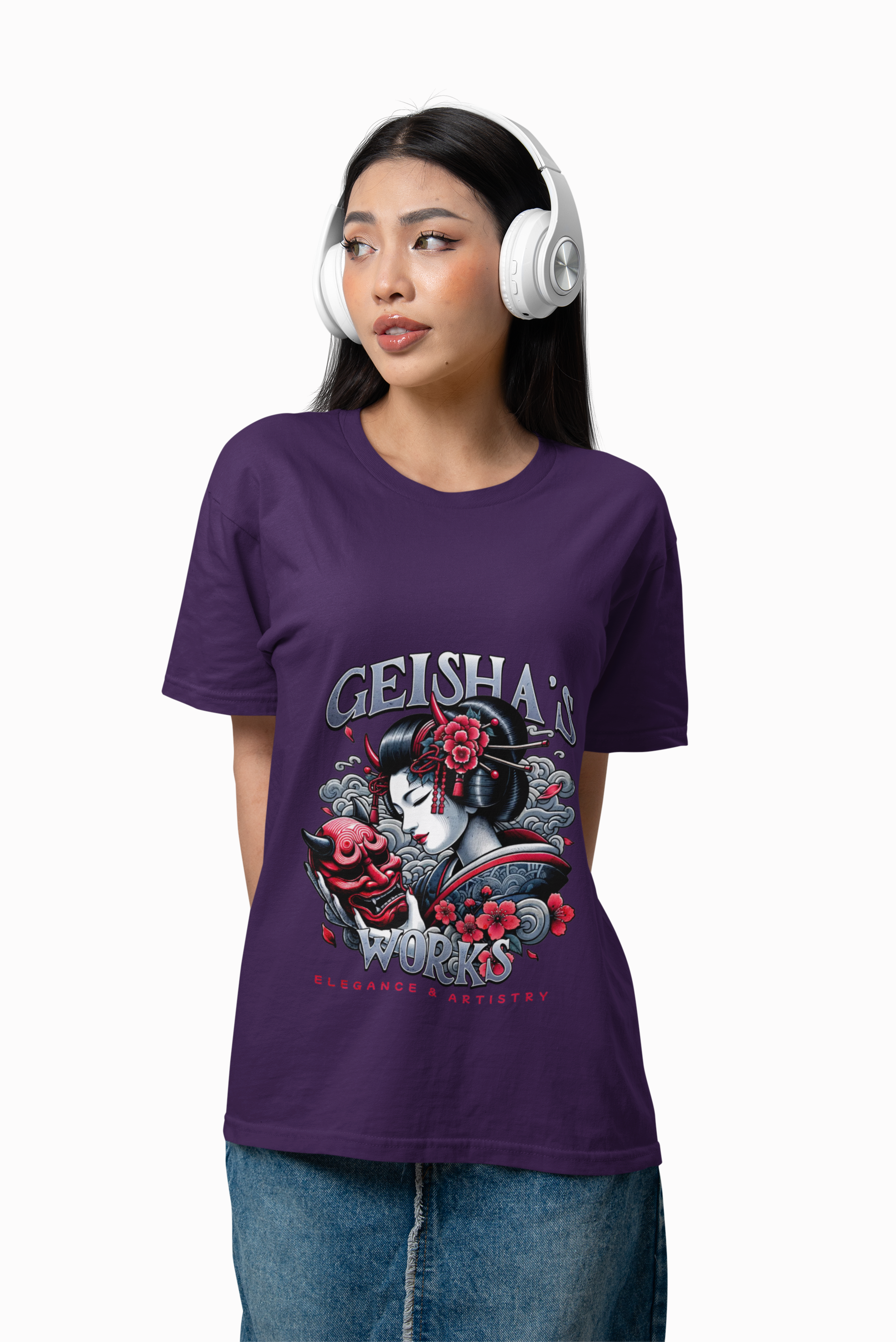 Japanese Geisha's World Graphic Tee