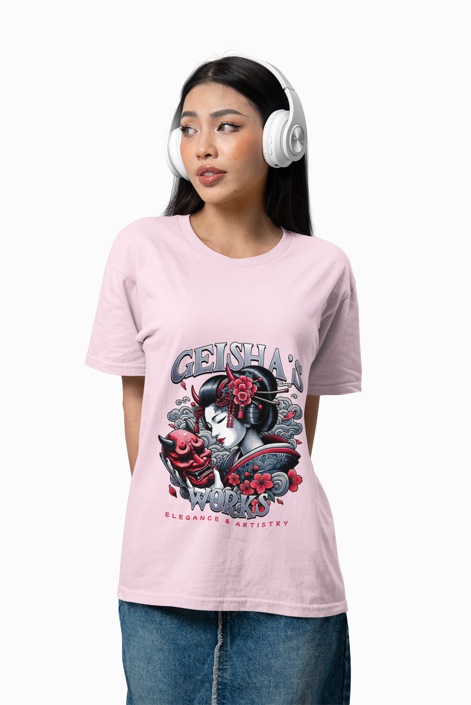 Japanese Geisha's World Graphic Tee