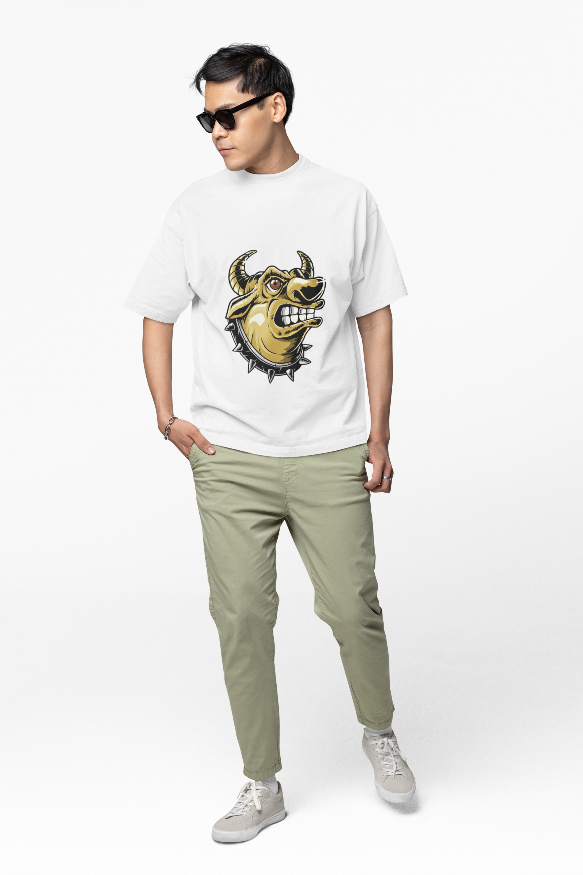 Fierce Bull Mascot Head Tee