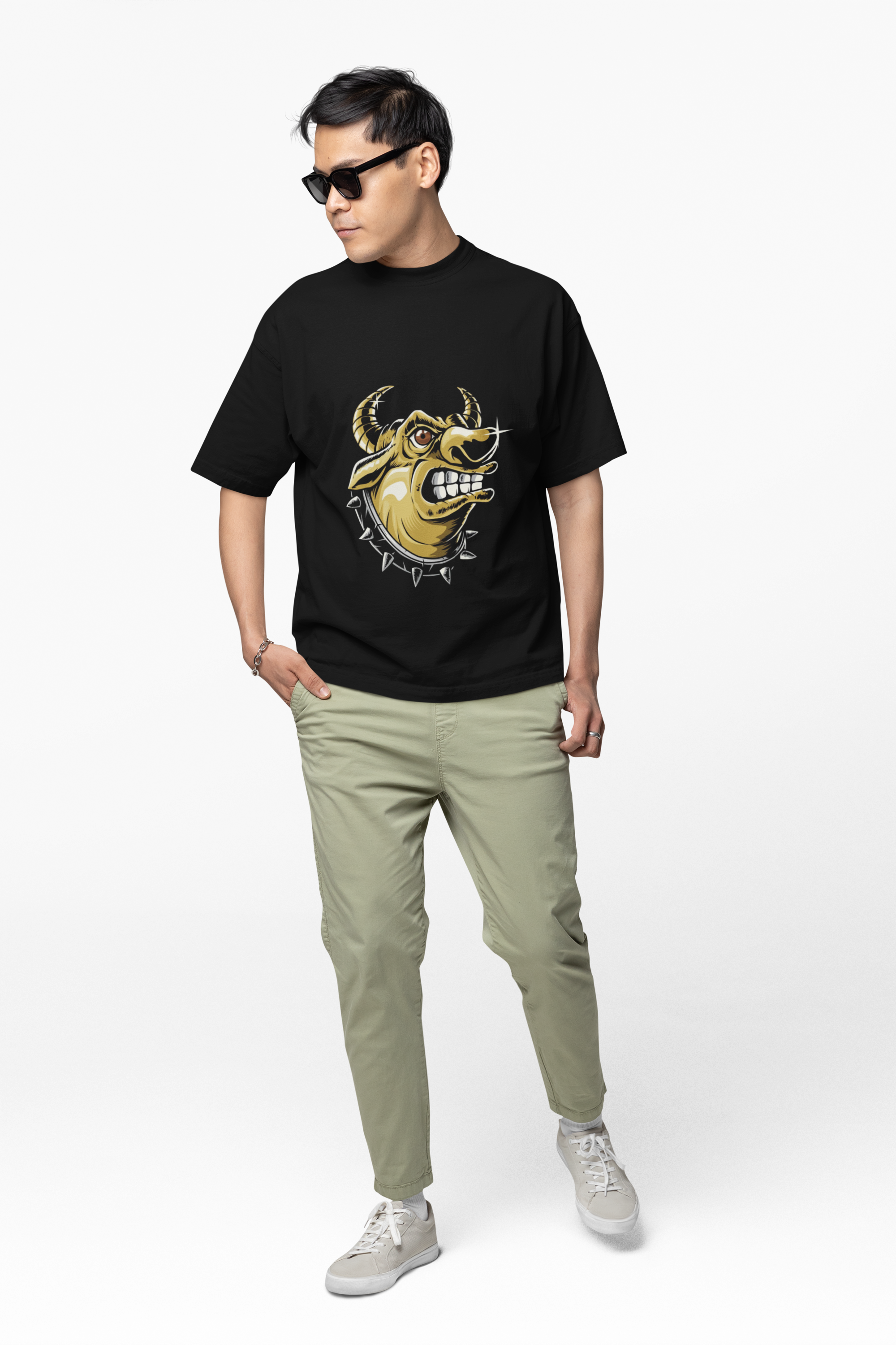 Fierce Bull Mascot Head Tee