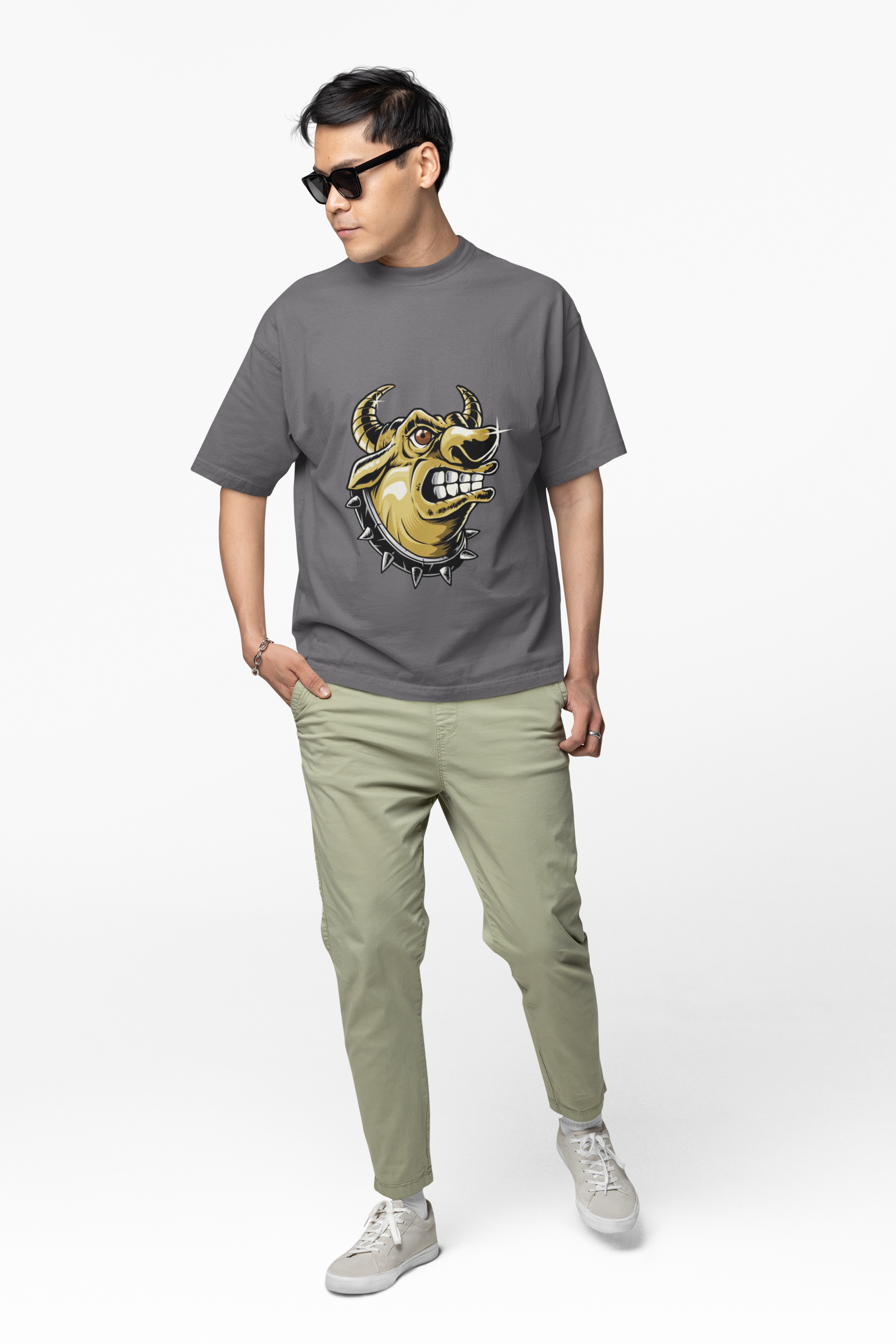 Fierce Bull Mascot Head Tee