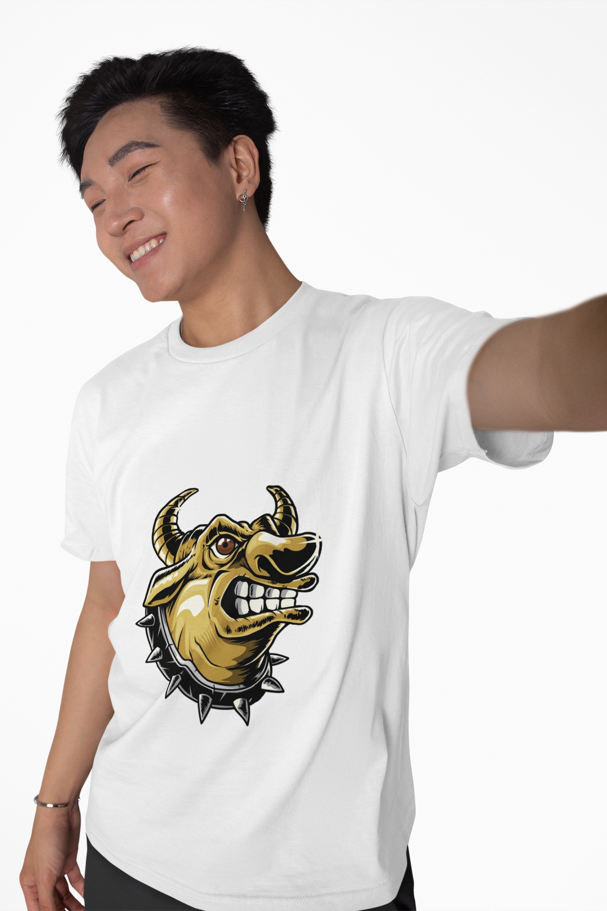 Fierce Bull Mascot Head Tee