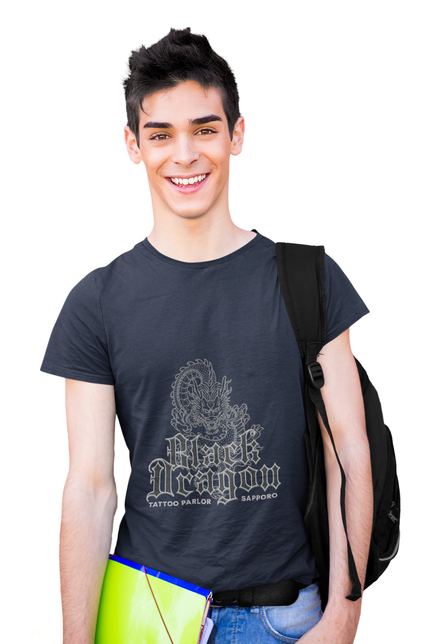 Black Dragon Gothic Tattoo Style Tee