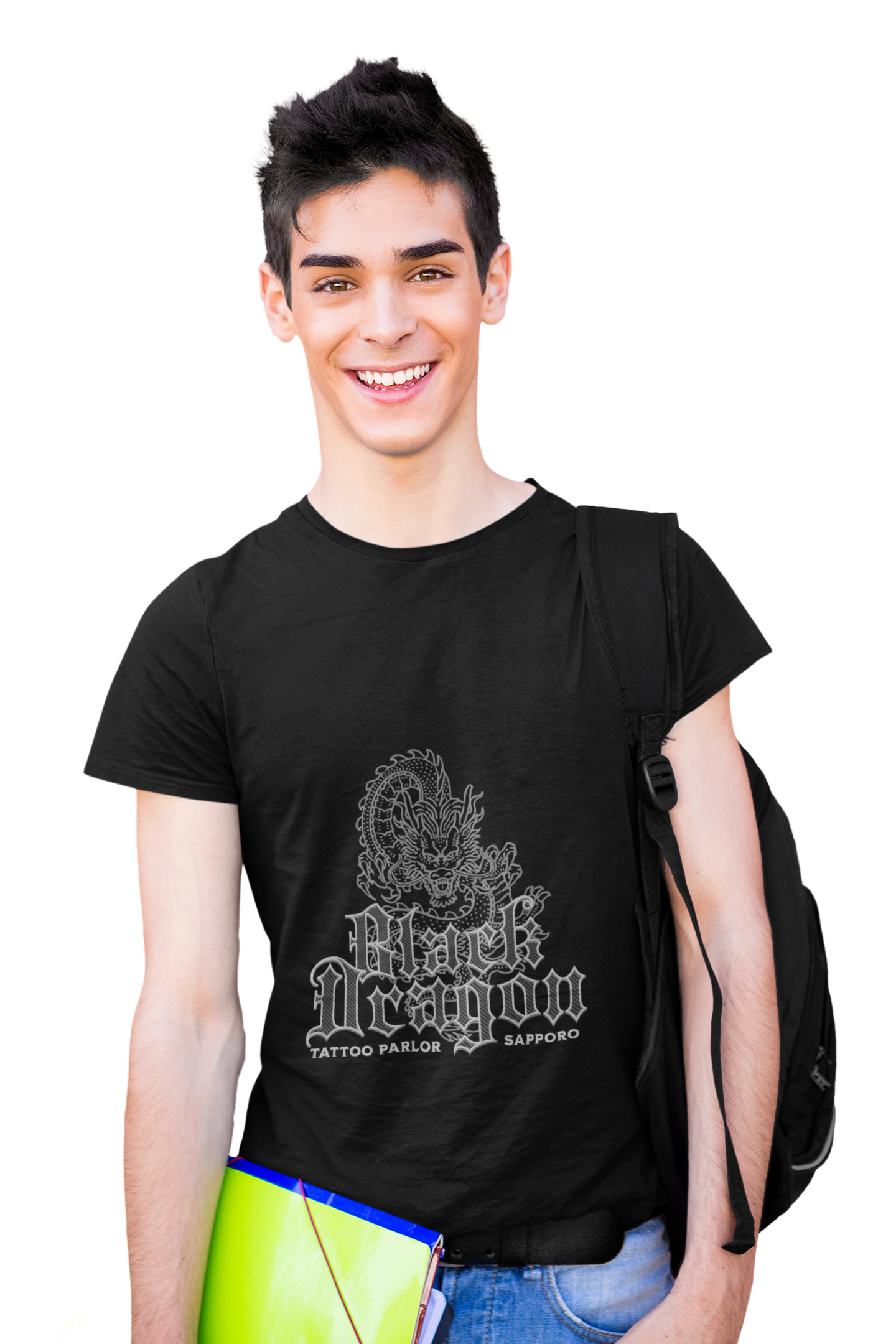 Black Dragon Gothic Tattoo Style Tee