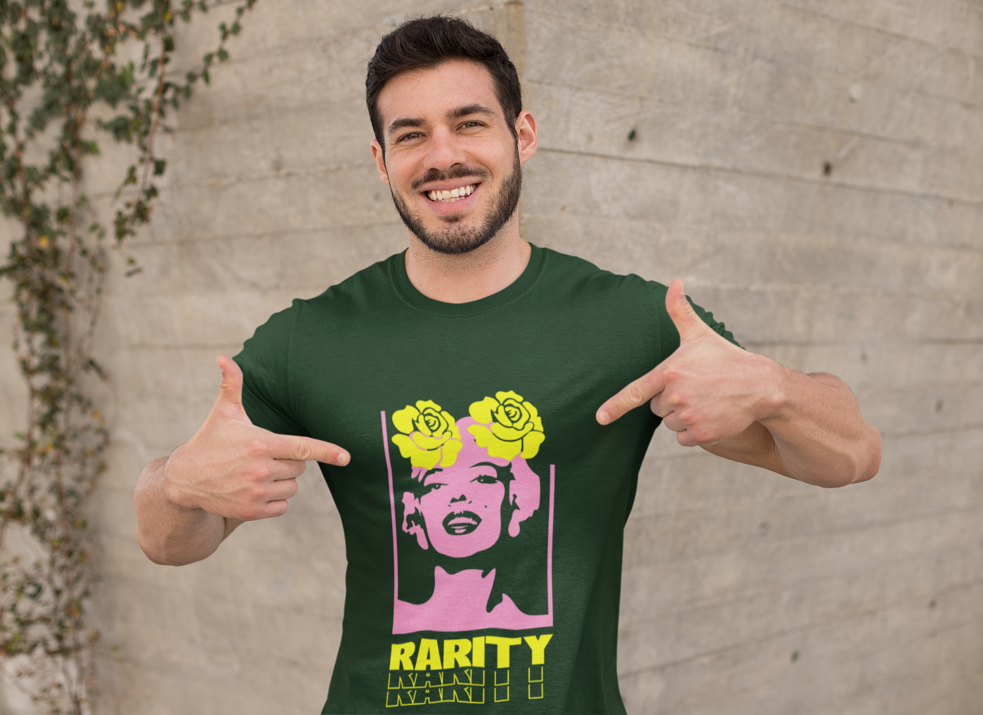 Rarity'Neon Floral Graphic Tee