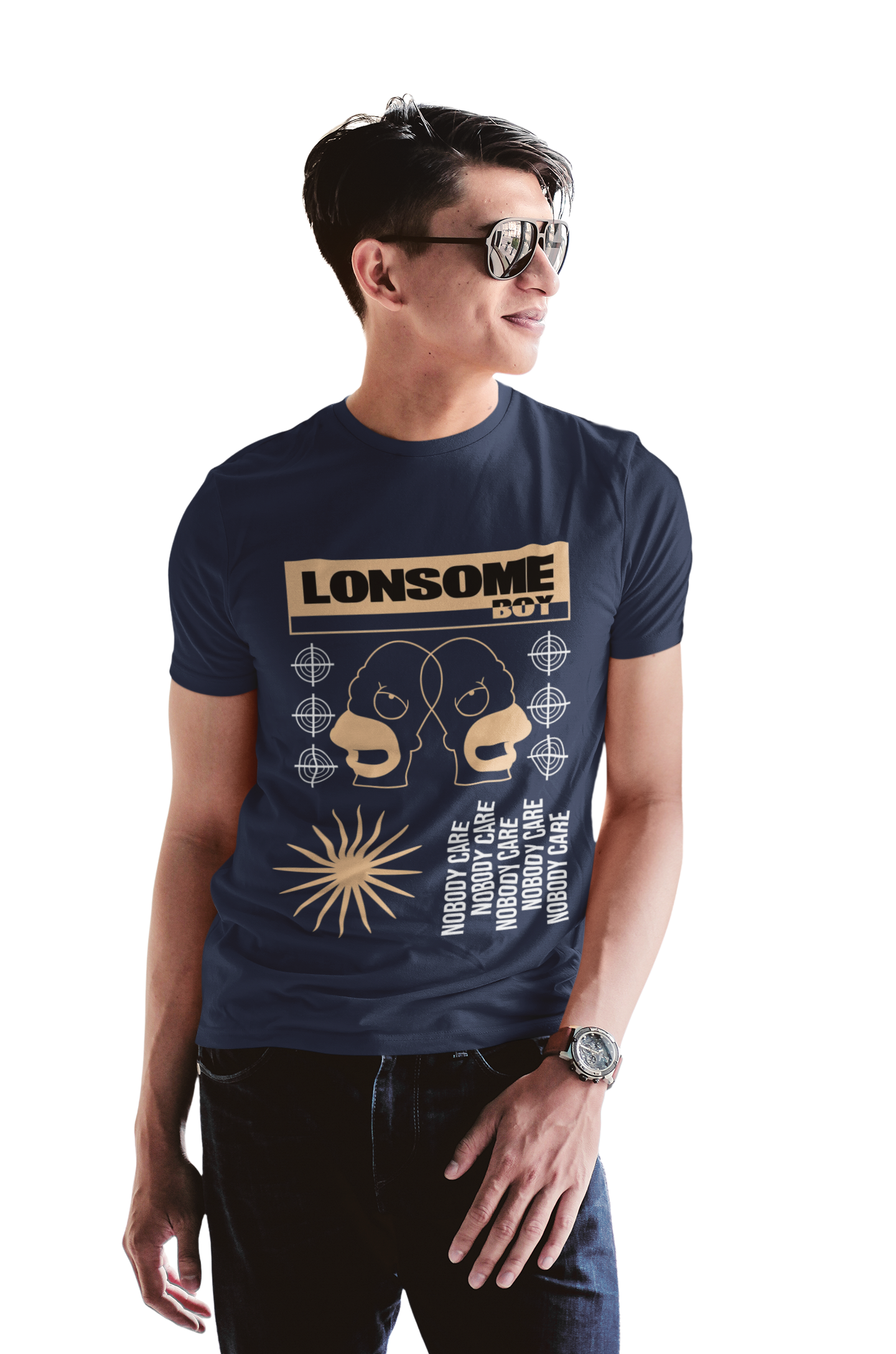 Lonsome Boy Nobody Cares Tee