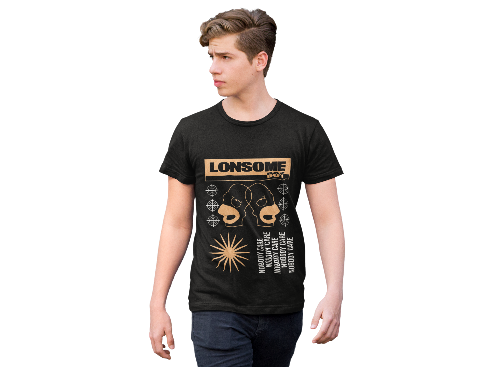 Lonsome Boy Nobody Cares Tee