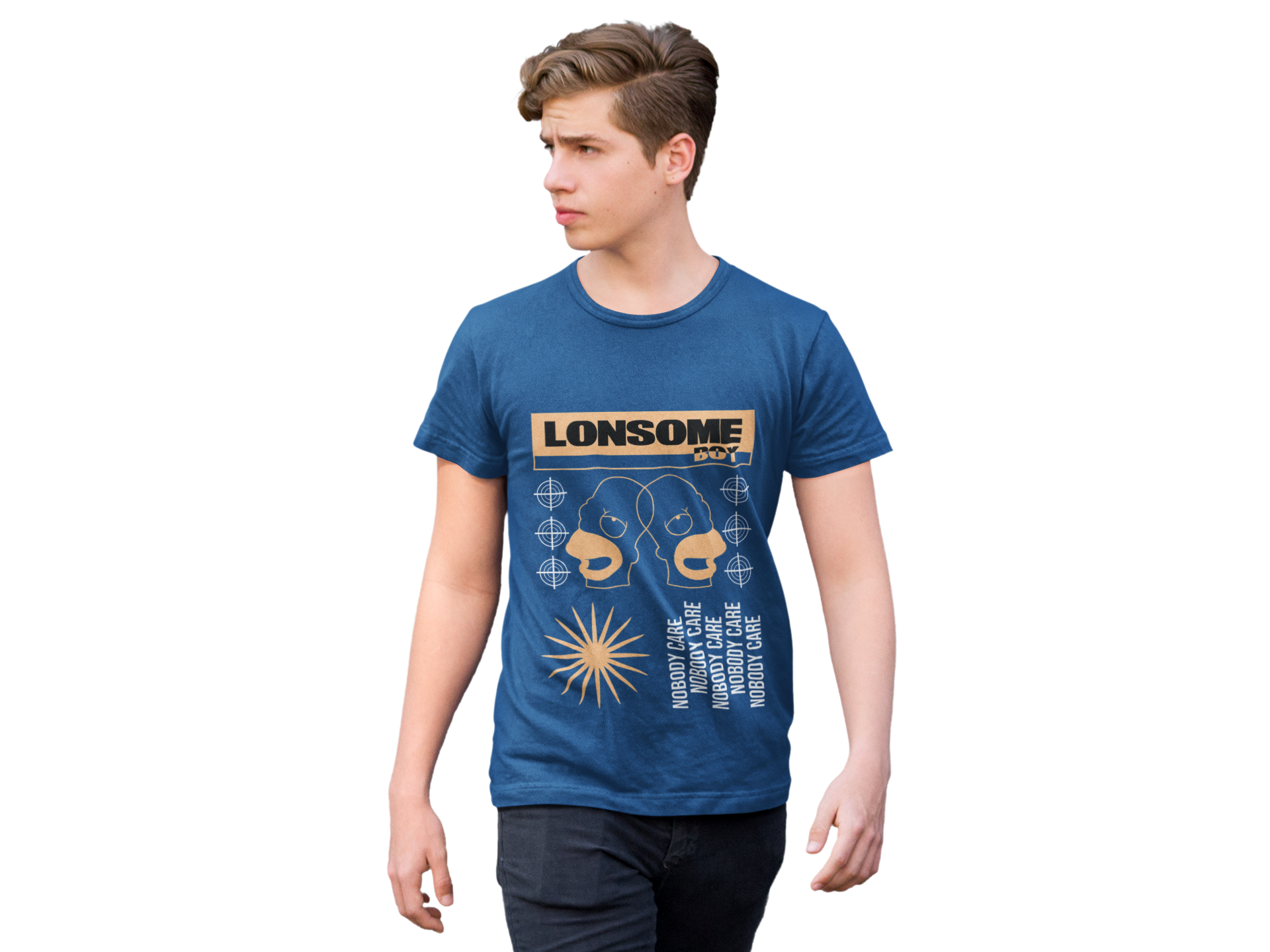 Lonsome Boy Nobody Cares Tee