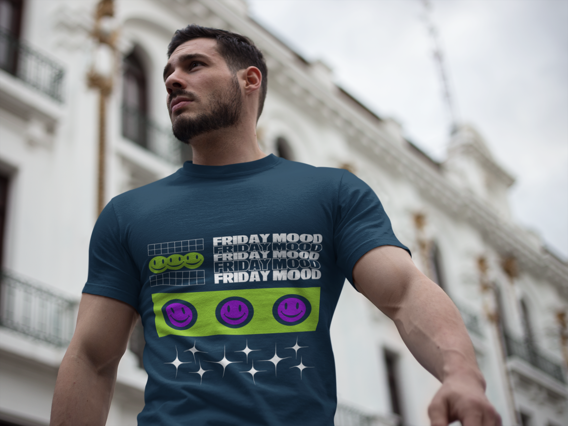 Friday Mood Smiley Tee