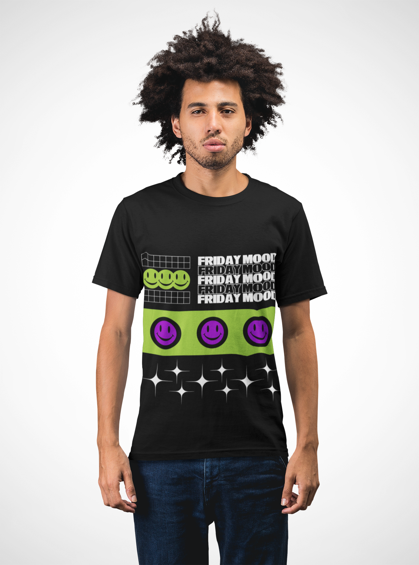 Friday Mood Smiley Tee