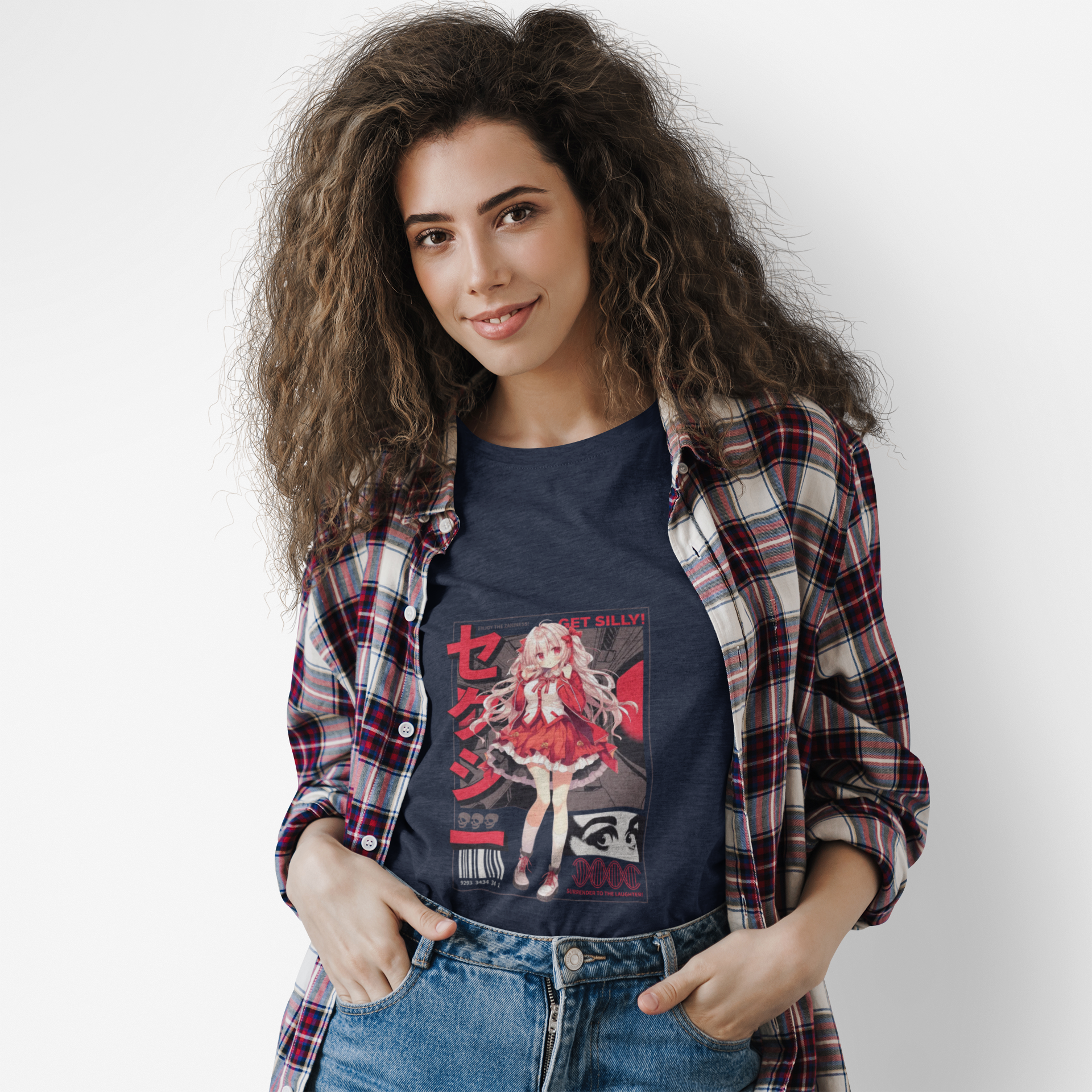Red Harajuku Style Anime Tee