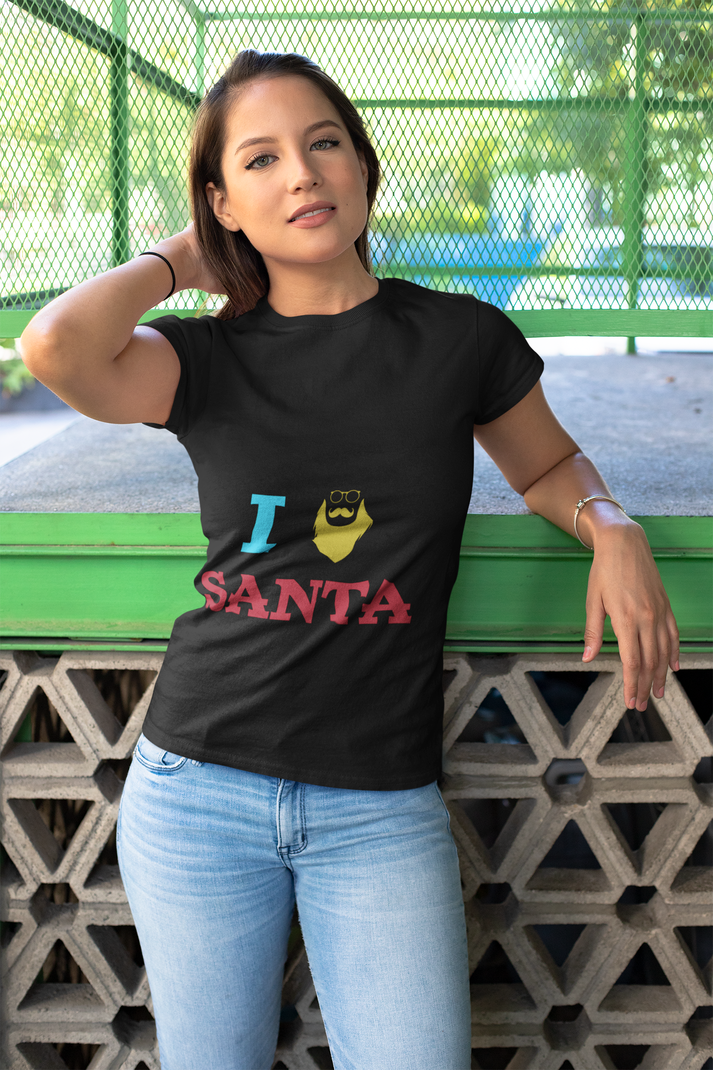 Funny Hipster Christmas Tee