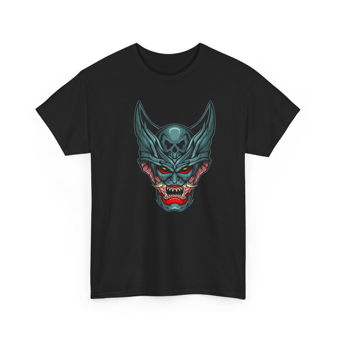 Demonic Bat Mask Graphic Tee