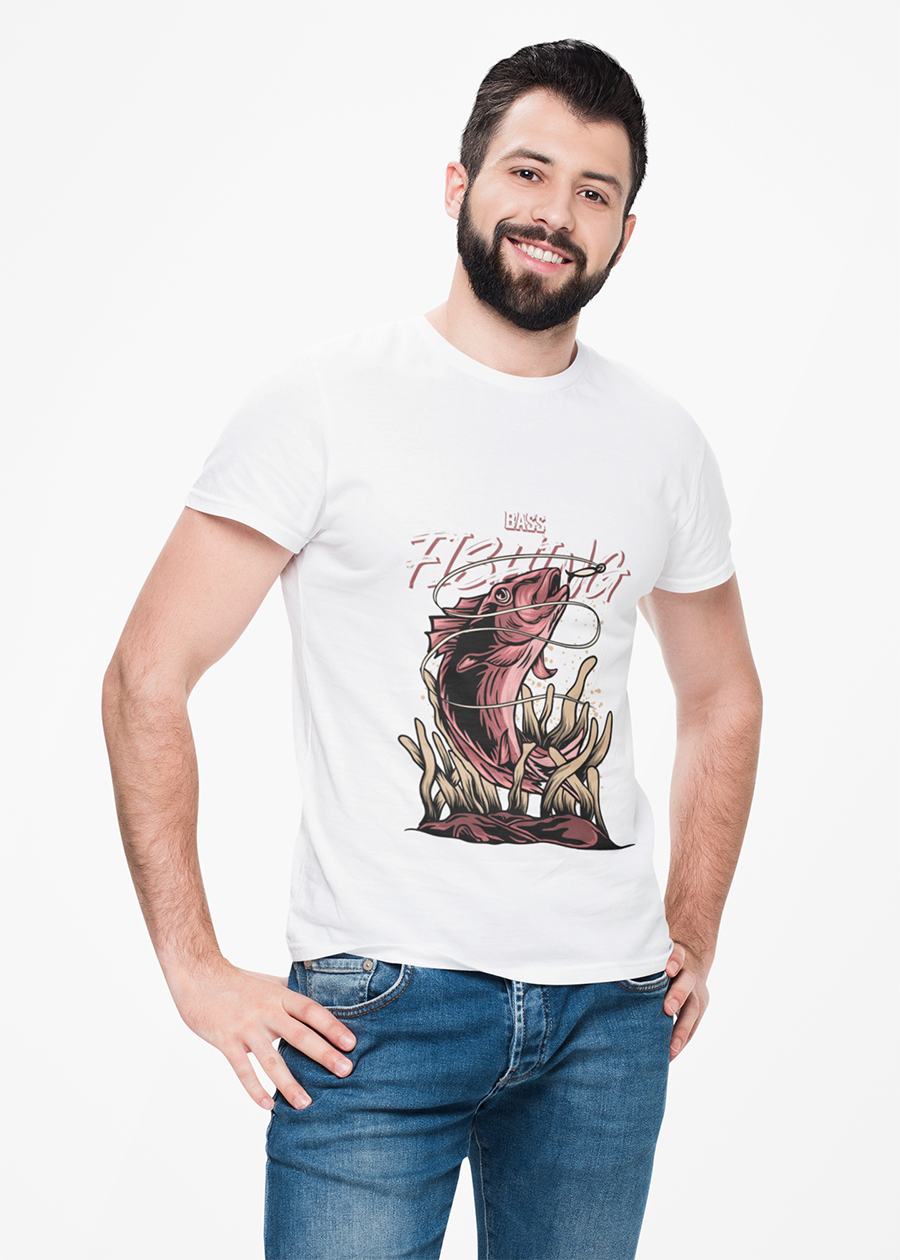 Fishing Bass Graphic Tee