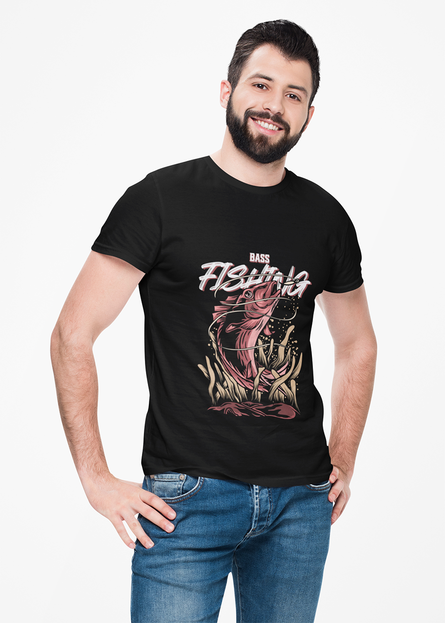 Fishing Bass Graphic Tee