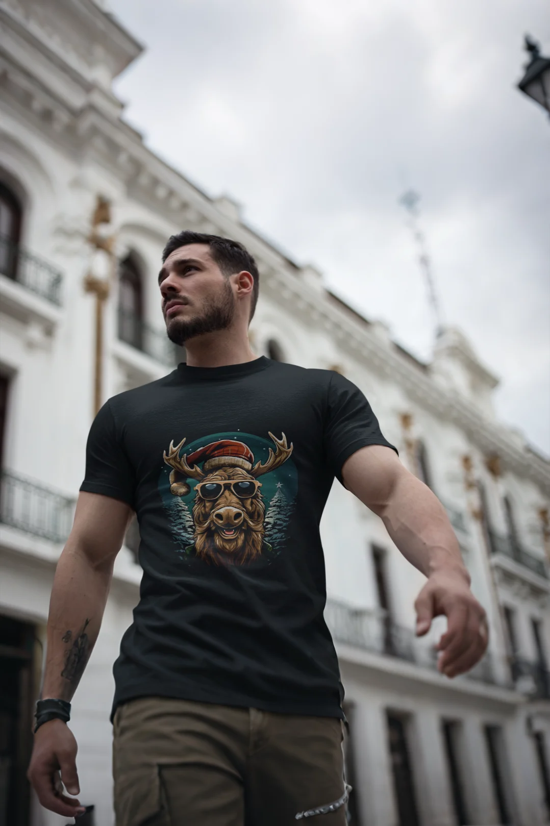 Cool Moose Christmas Tee