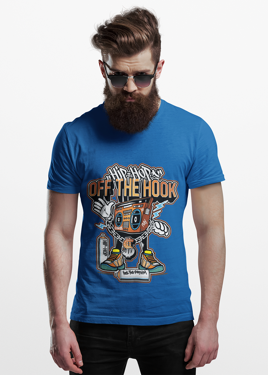 Hip-Hop Off The Hook Graphic Tee