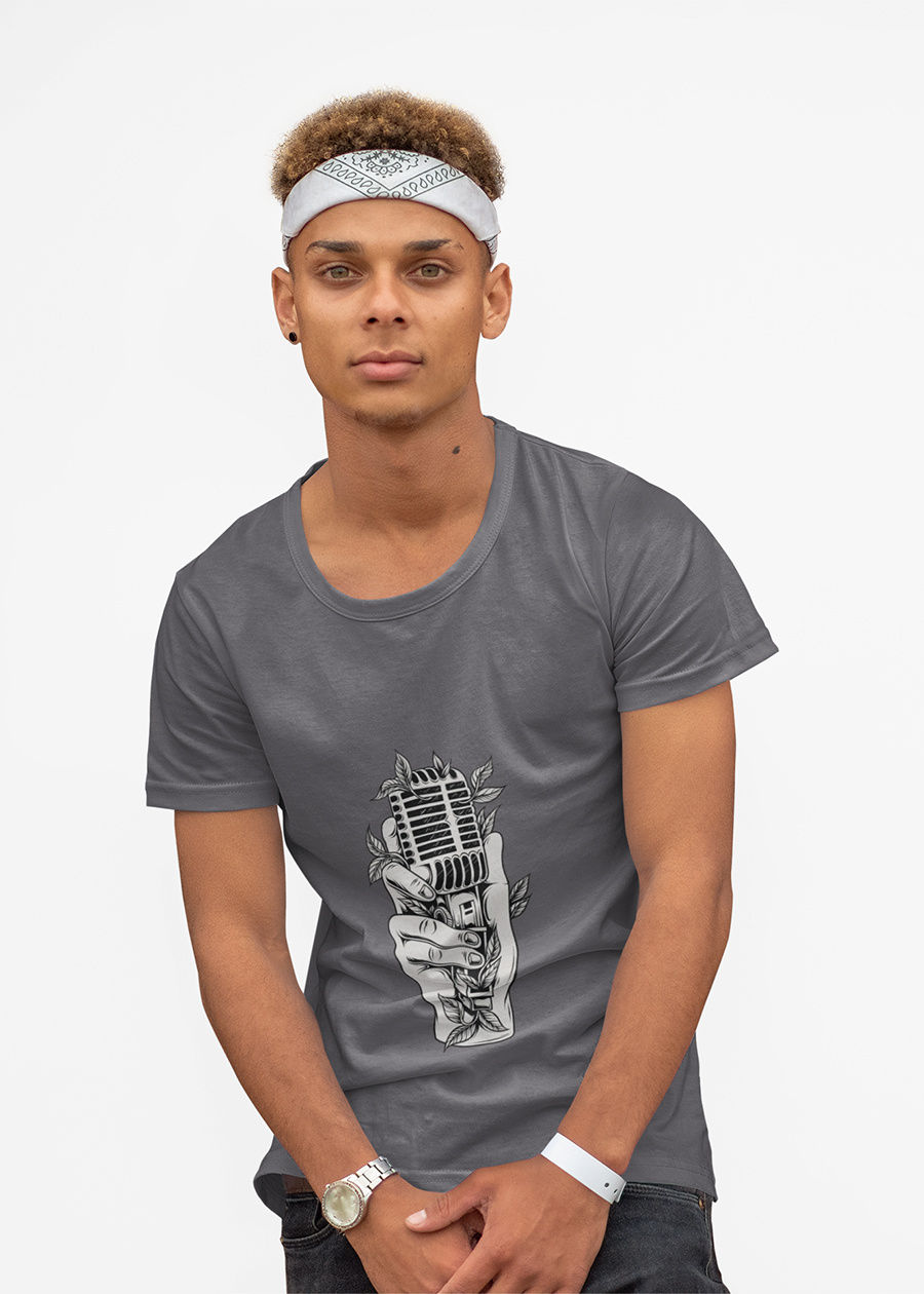 Microphone & Vines Tee
