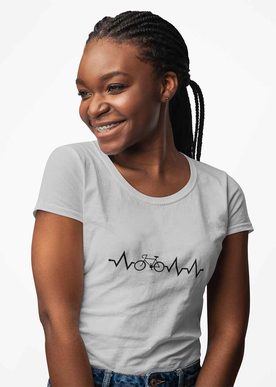 Bicycle Heartbeat Graphic Tee