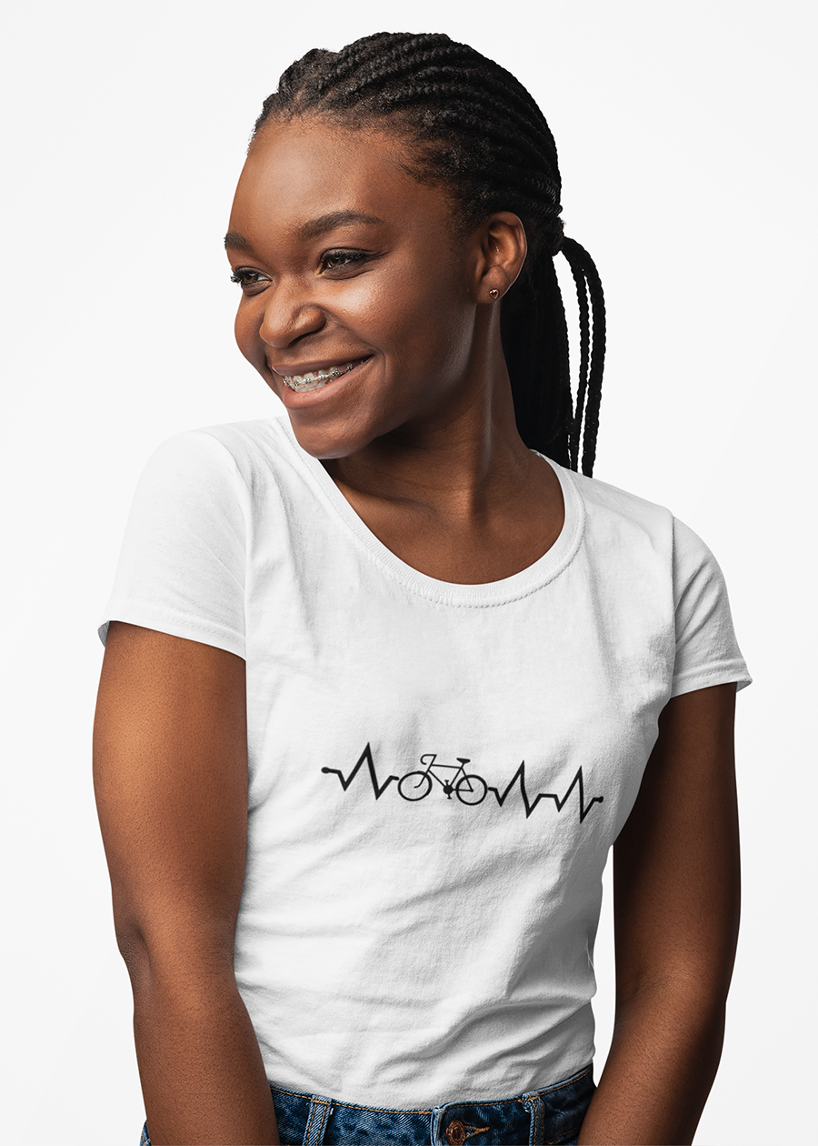 Bicycle Heartbeat Graphic Tee