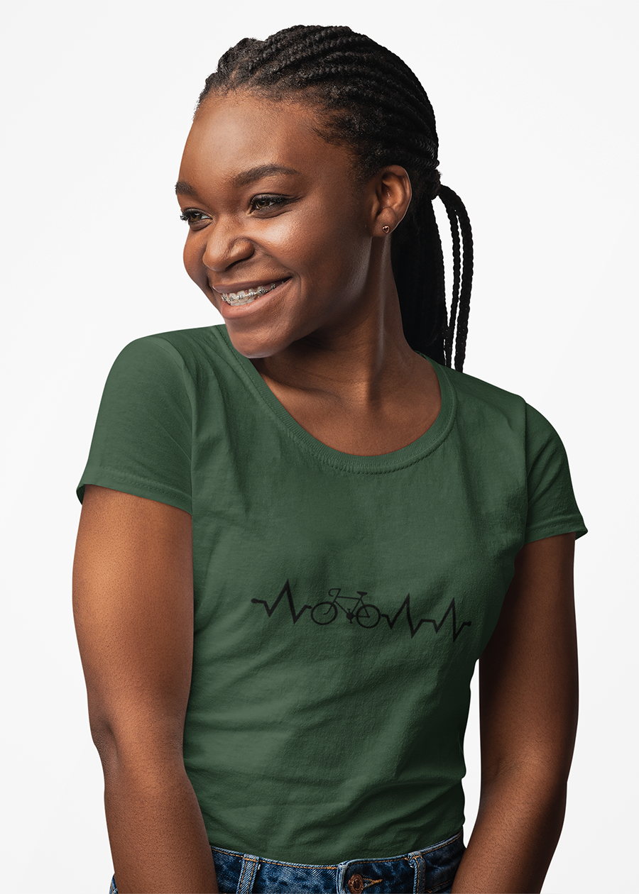 Bicycle Heartbeat Graphic Tee