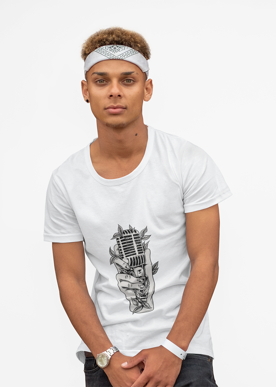 Microphone & Vines Tee