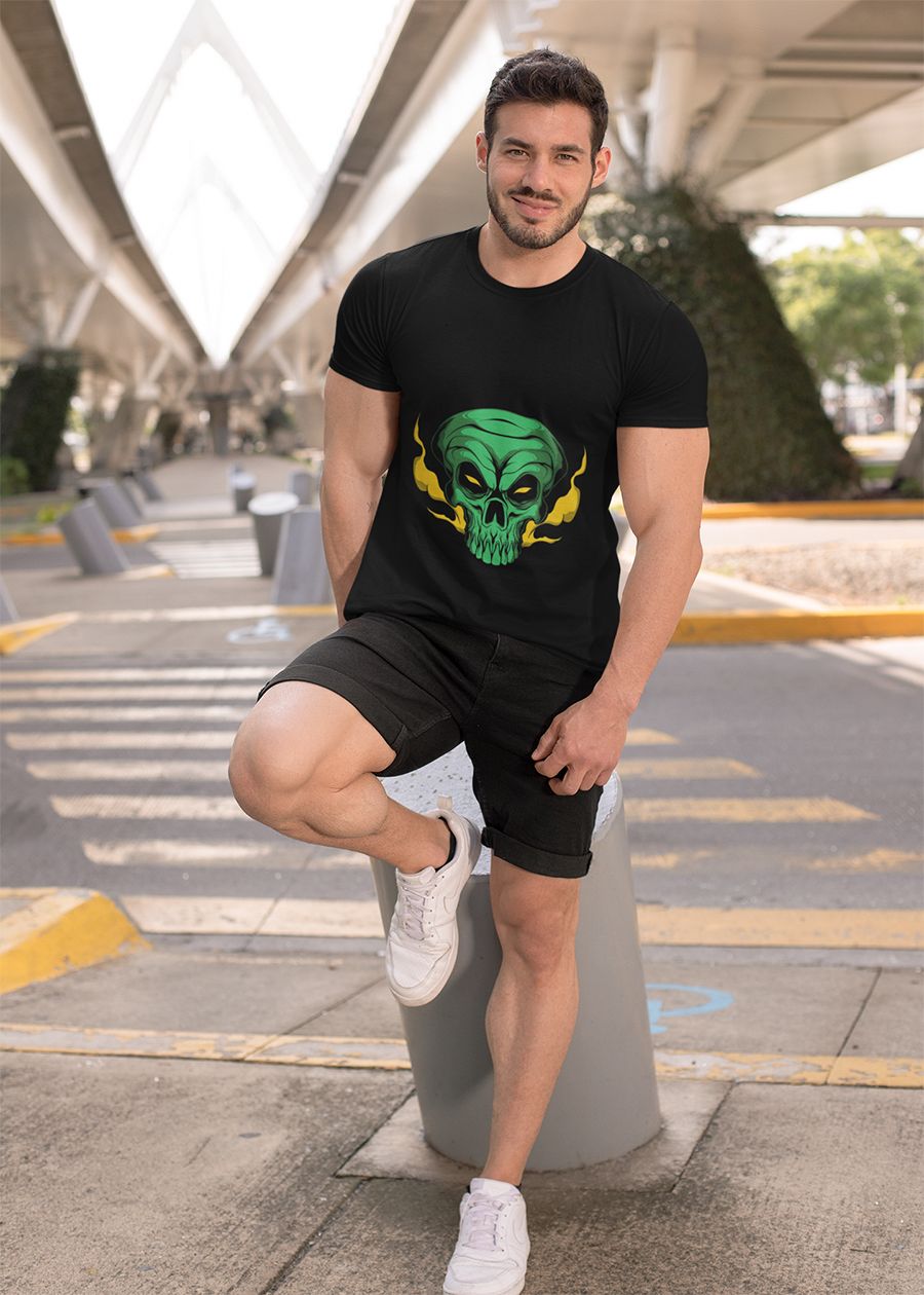 Green Skull Graphic Tee