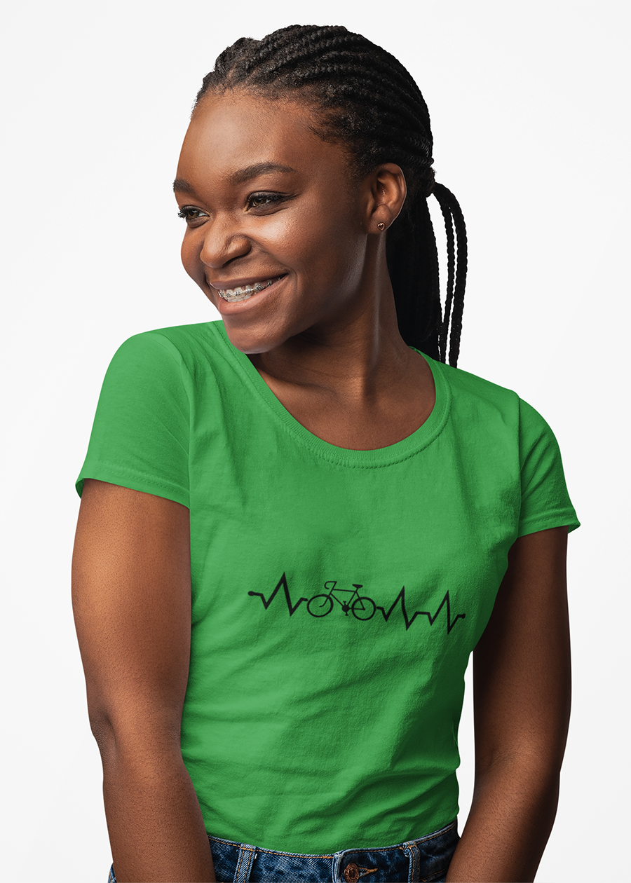 Bicycle Heartbeat Graphic Tee