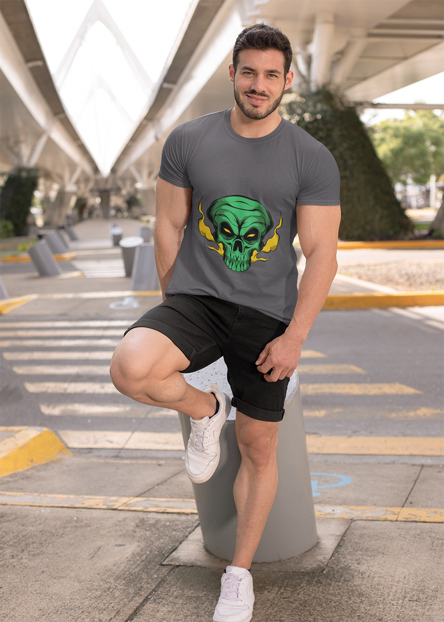Green Skull Graphic Tee