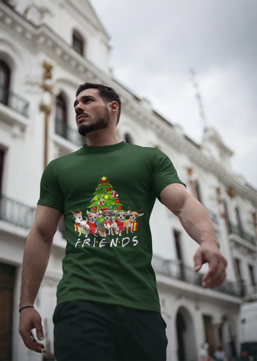 Christmas Dogs Friends Tee