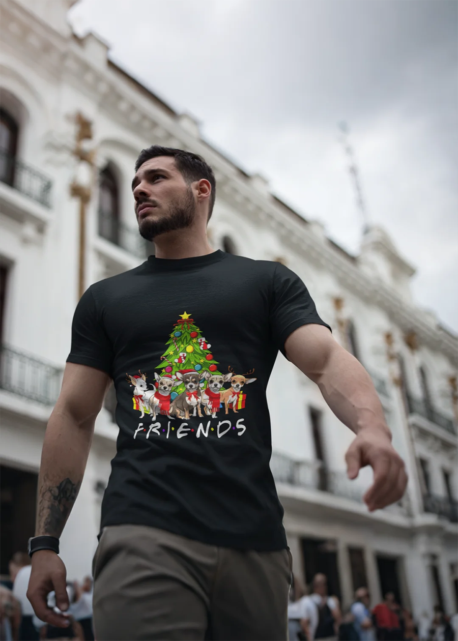 Christmas Dogs Friends Tee