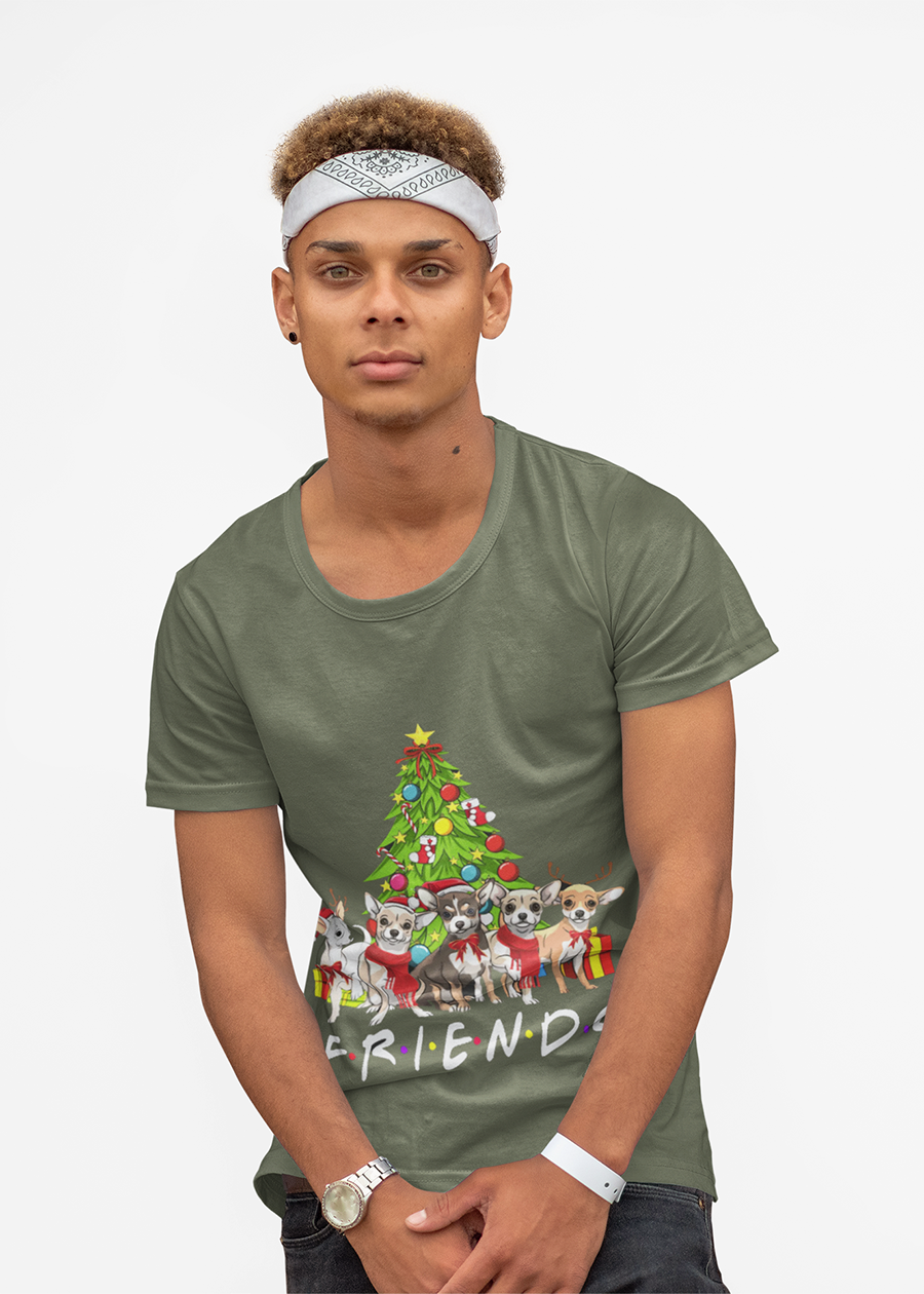 Christmas Dogs Friends Tee