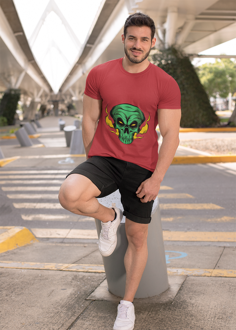 Green Skull Graphic Tee